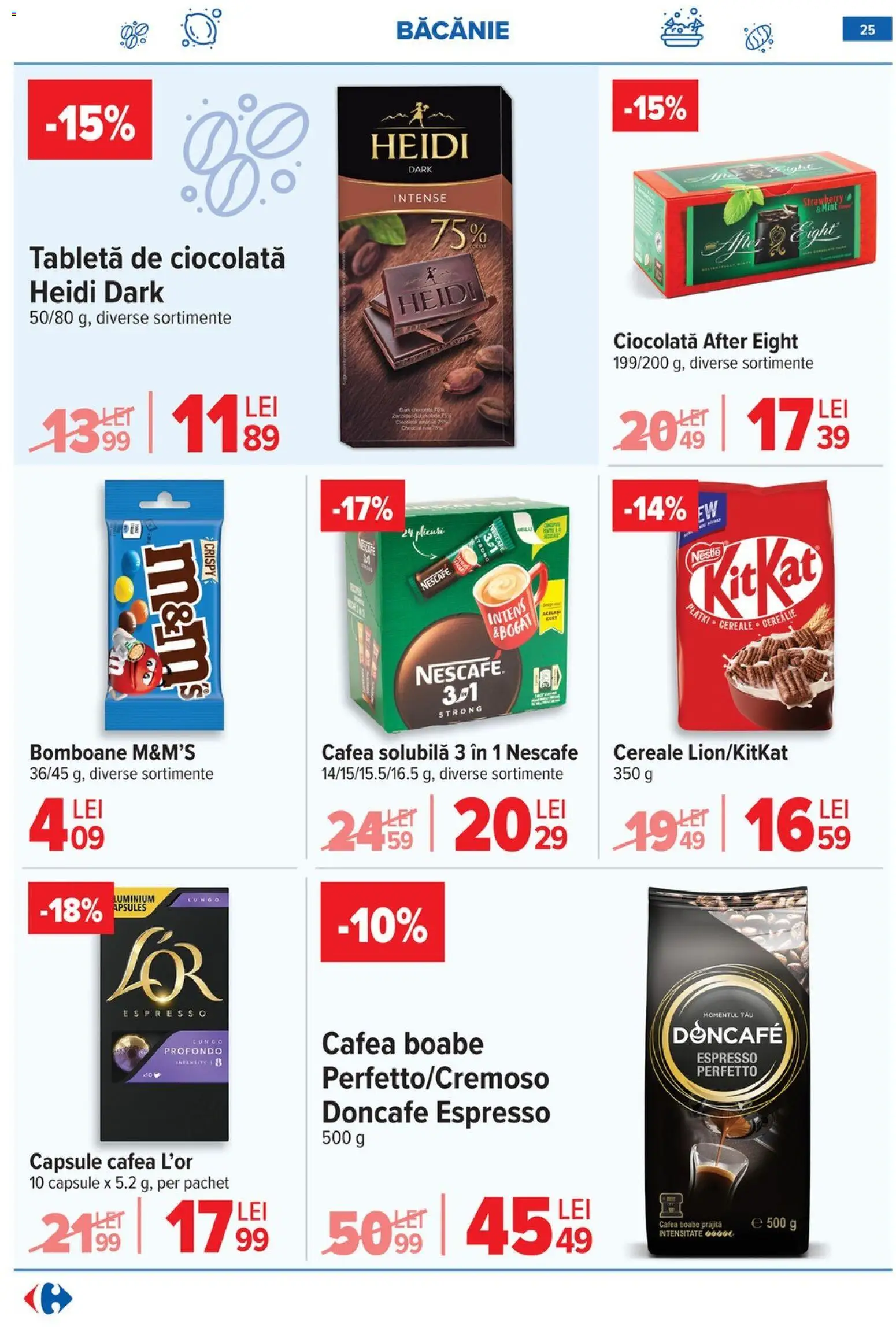 Catalog Carrefour 28 Ianuarie - 2 Februarie 2026 | Pagina 25 | Produse: Cafea, Ciocolată, Bomboane, Cereale