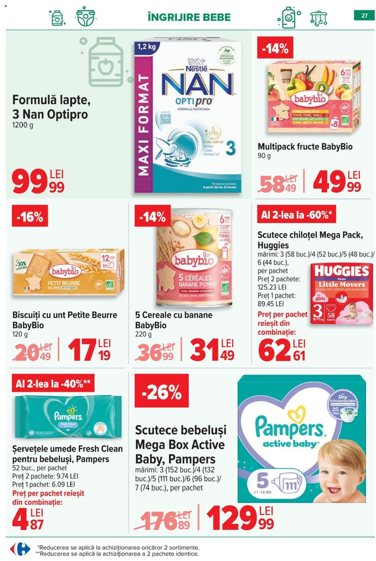 Catalog Carrefour 28 Ianuarie - 2 Februarie 2026 | Pagina 27 | Produse: Unt, Banane, Cereale, Biscuiți