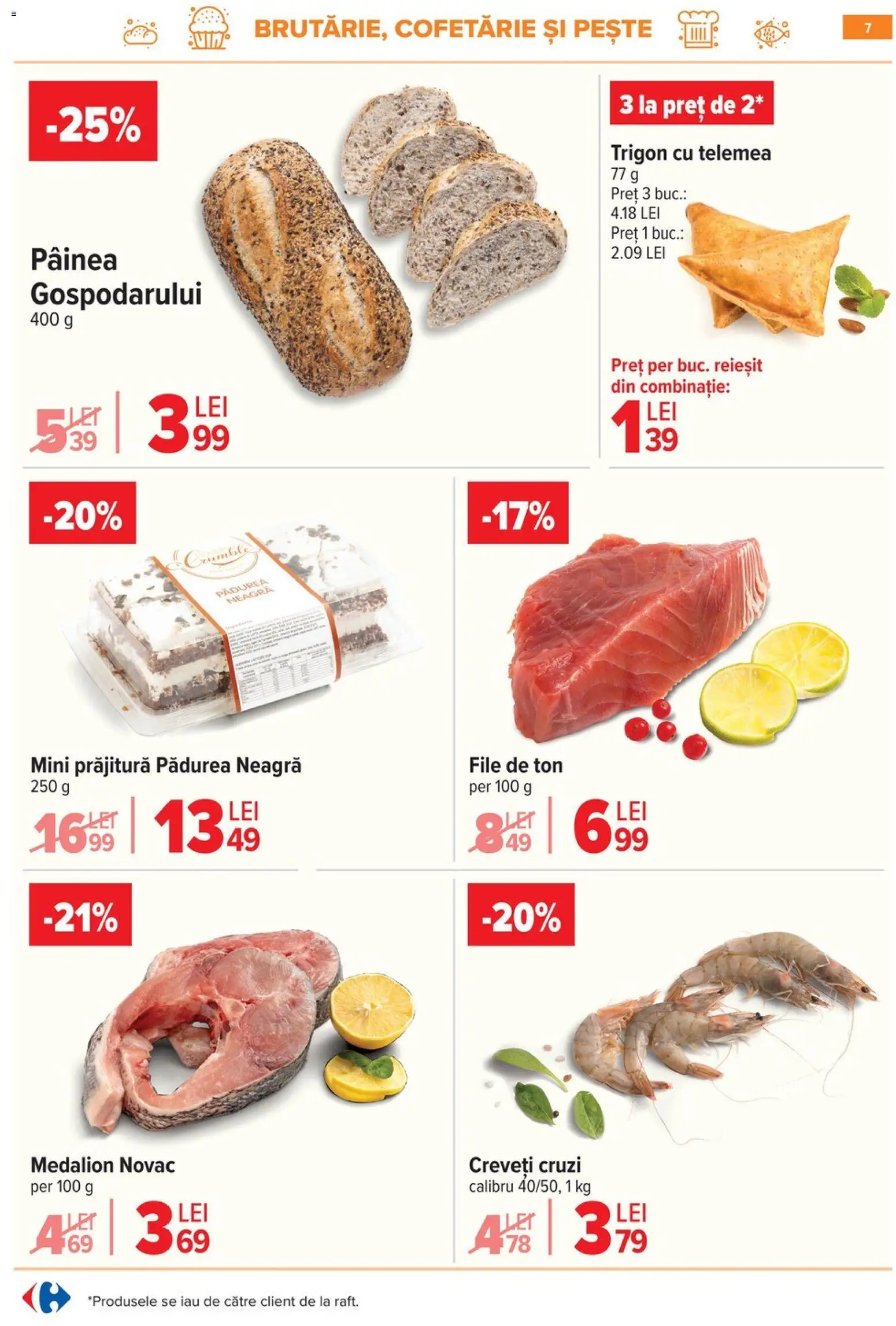 Catalog Carrefour 28 Ianuarie - 2 Februarie 2026 | Pagina 7 | Produse: Prăjitură, Pește