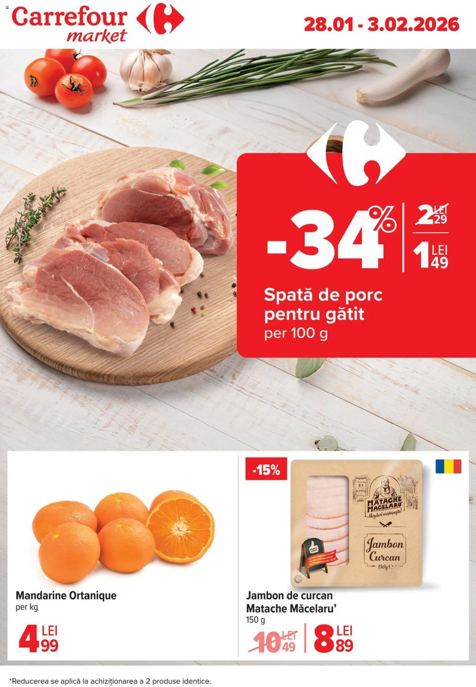 Catalog Carrefour 28 Ianuarie - 2 Februarie 2026 | Pagina 1 | Produse: Mandarine