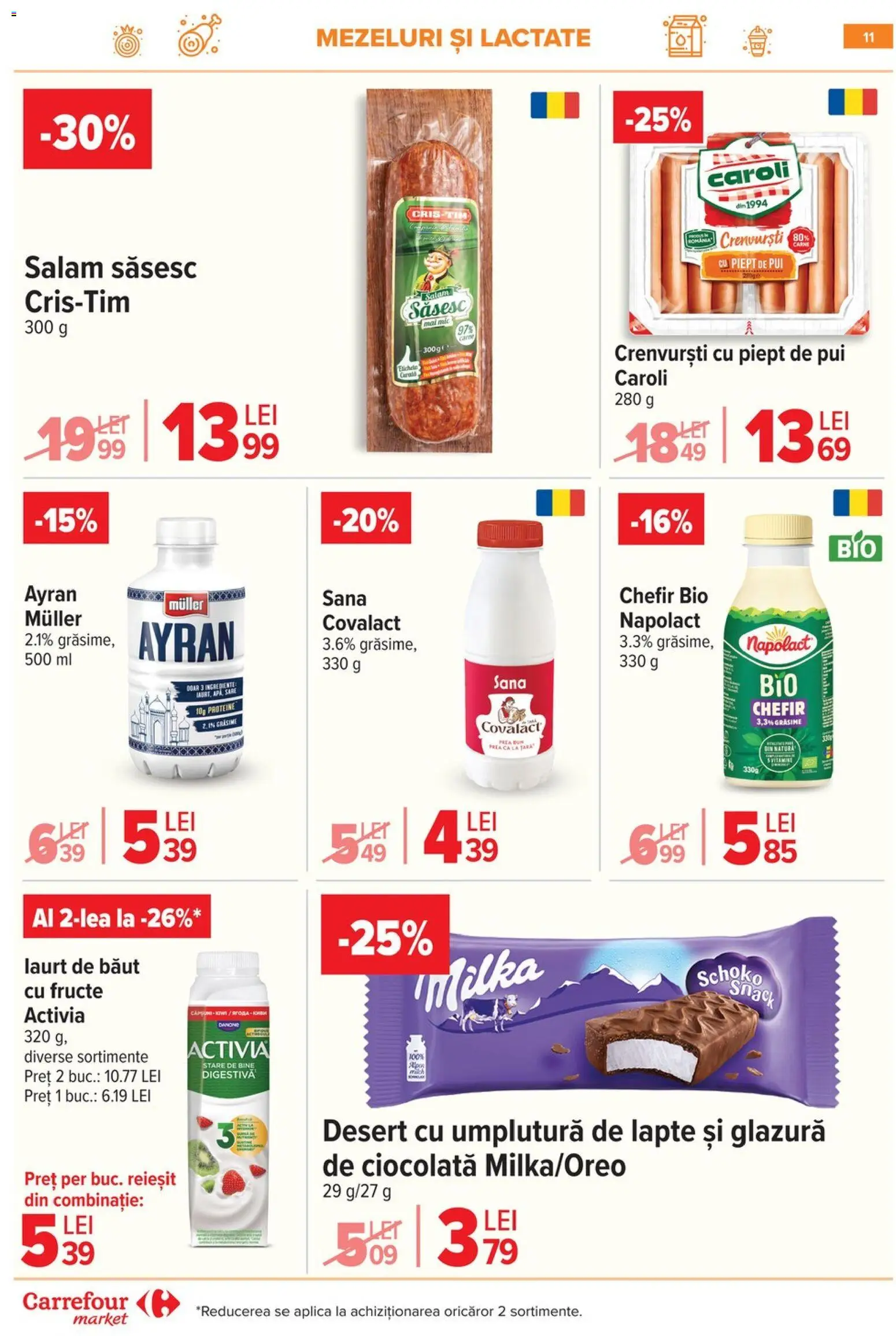 Catalog Carrefour 28 Ianuarie - 2 Februarie 2026 | Pagina 11 | Produse: Şerit ödül, Crenvurști, Apă, Sare