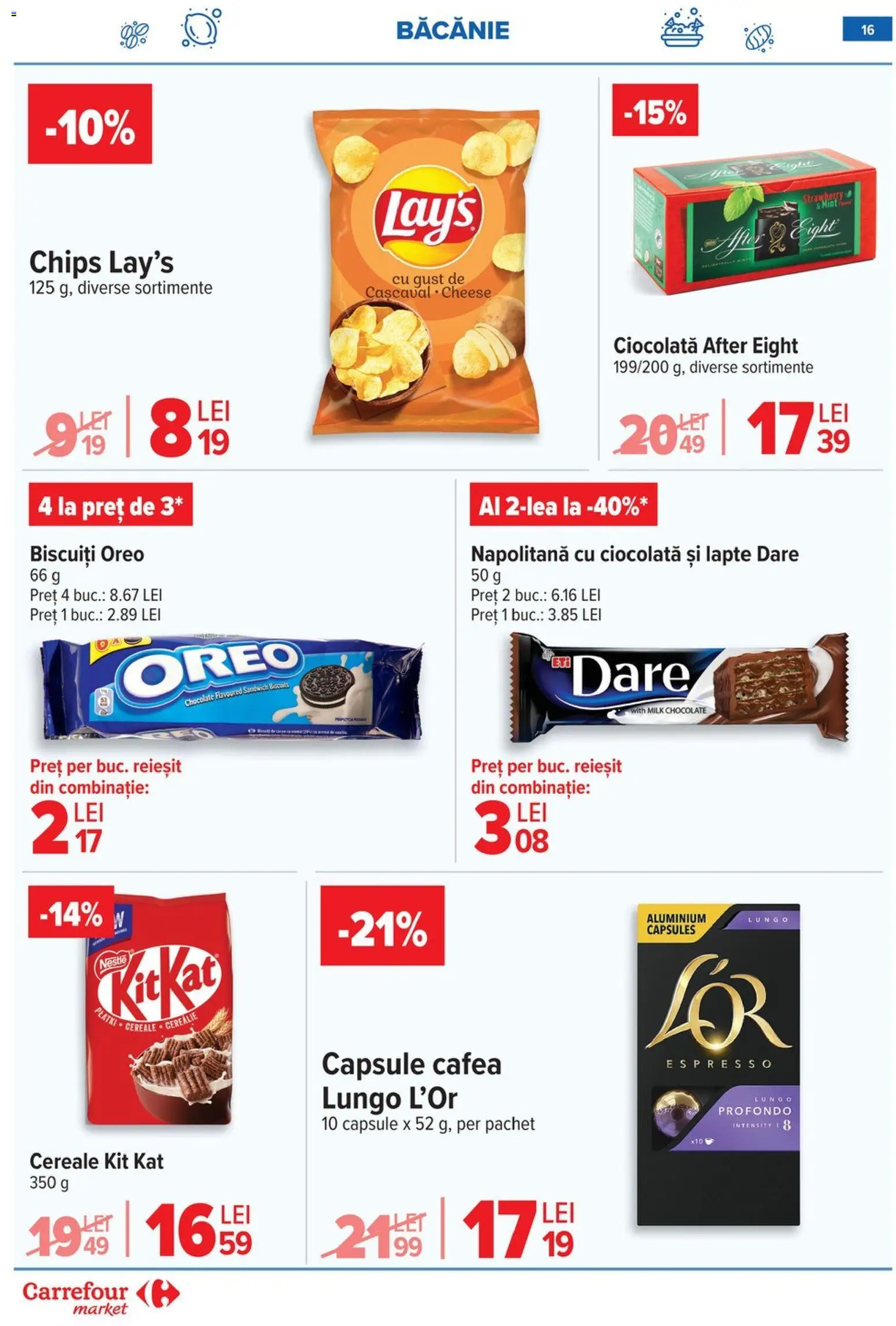 Catalog Carrefour 28 Ianuarie - 2 Februarie 2026 | Pagina 16 | Produse: Lapte, Cafea, Ciocolată, Biscuiți