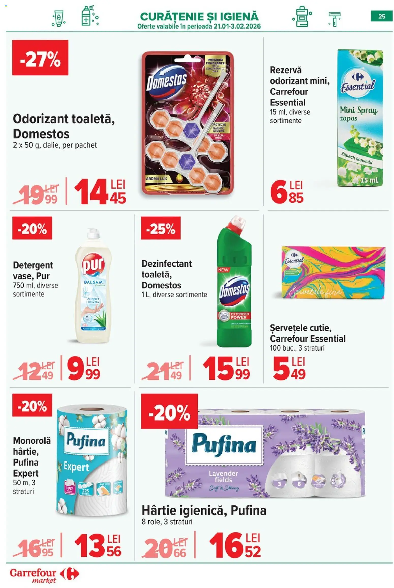 Catalog Carrefour 28 Ianuarie - 2 Februarie 2026 | Pagina 25 | Produse: Balsam, Detergent