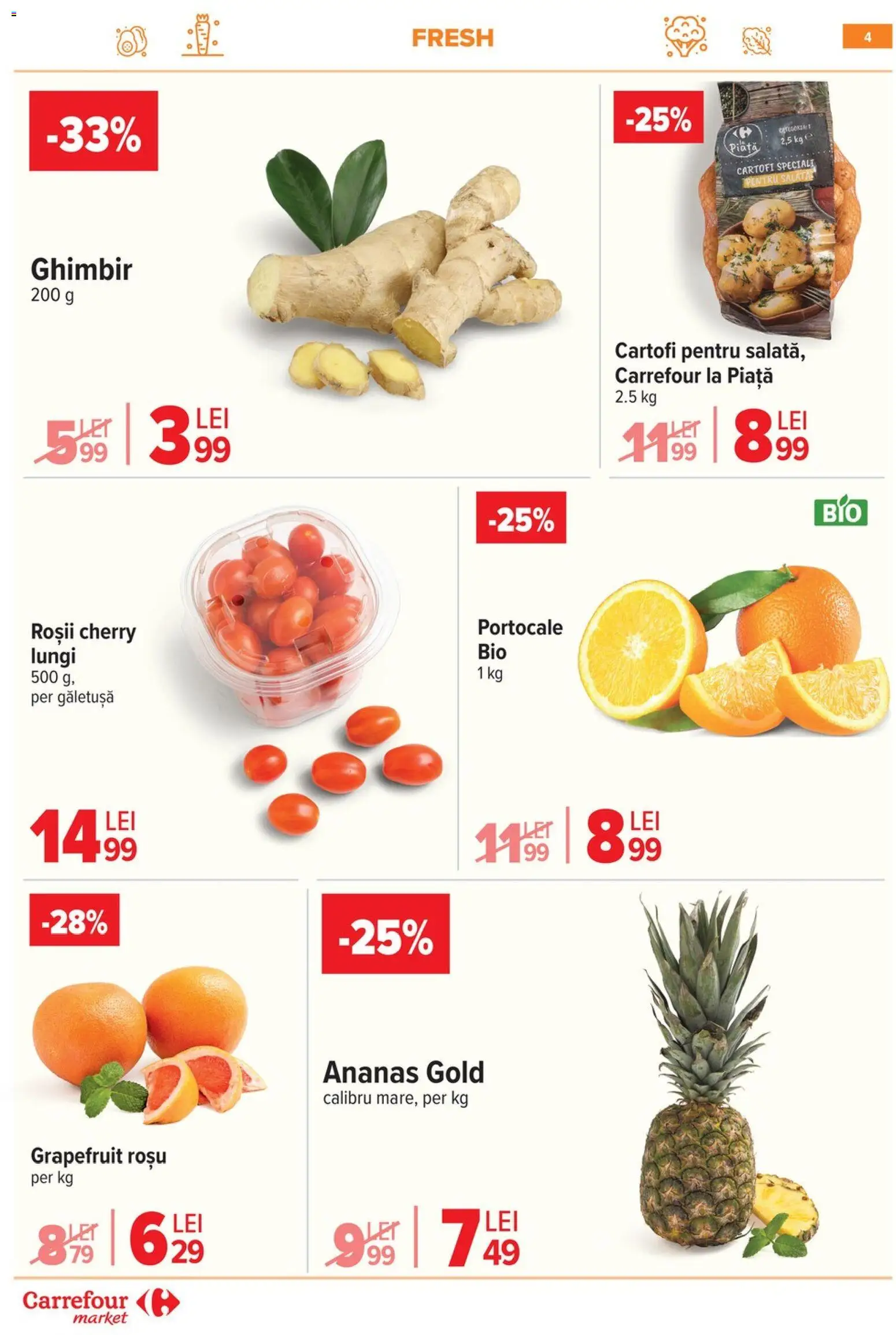 Catalog Carrefour 28 Ianuarie - 2 Februarie 2026 | Pagina 4 | Produse: Roșii, Ananas, Salată, Cartofi