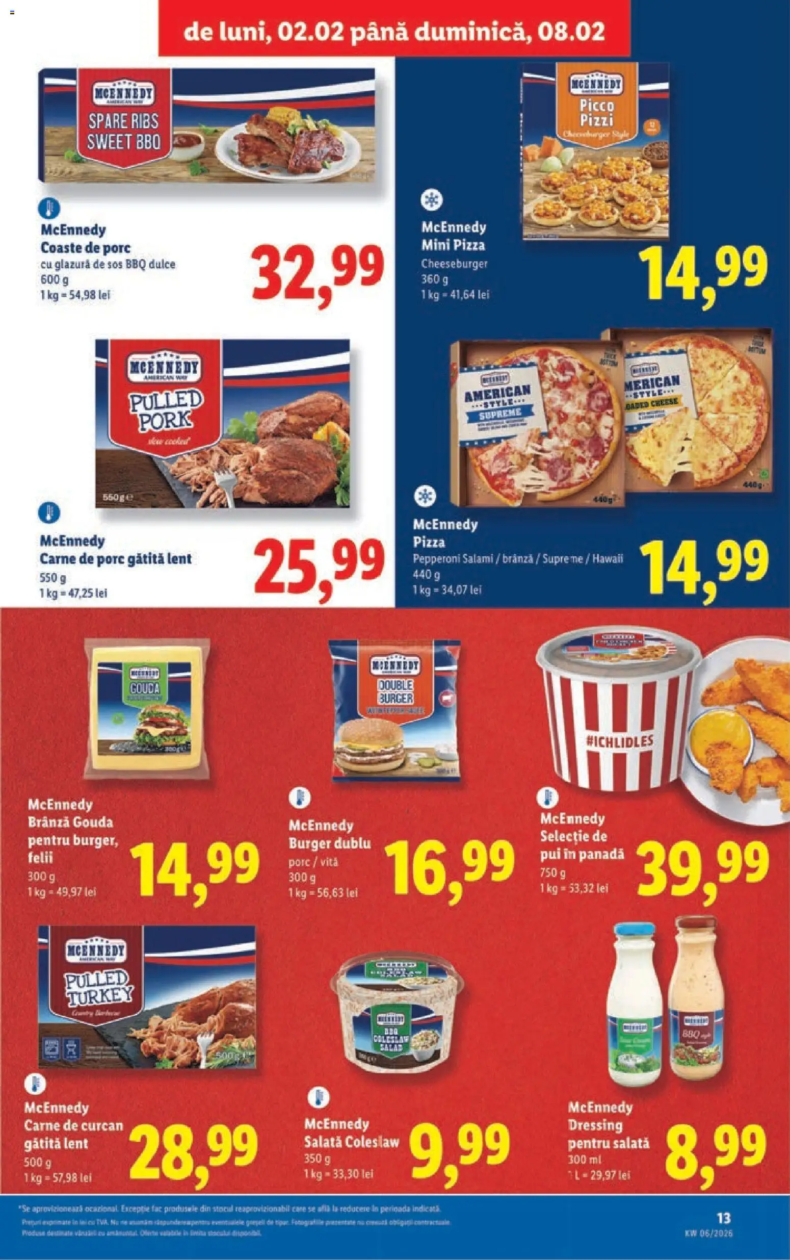 Catalog LIDL 2 - 7 Februarie 2026 | Pagina 13 | Produse: Delgeç, Hacıyatmaz Kedi Oyuncağı, Carne De Porc, Salată