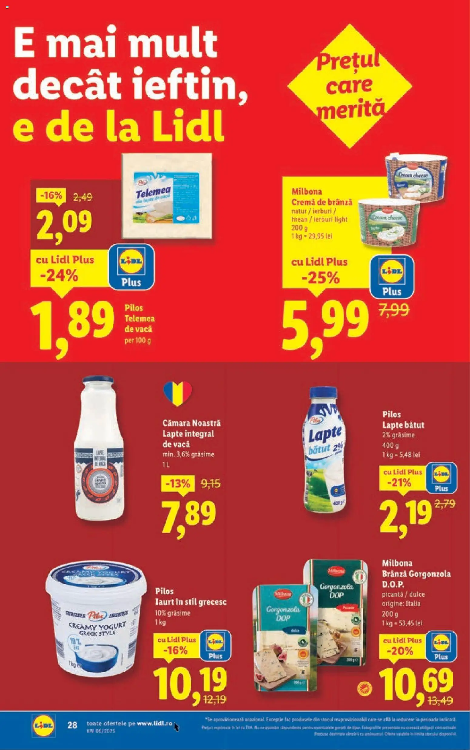 Catalog LIDL 2 - 7 Februarie 2026 | Pagina 28 | Produse: Delgeç, Toplar, Lapte, Cremă de brânză