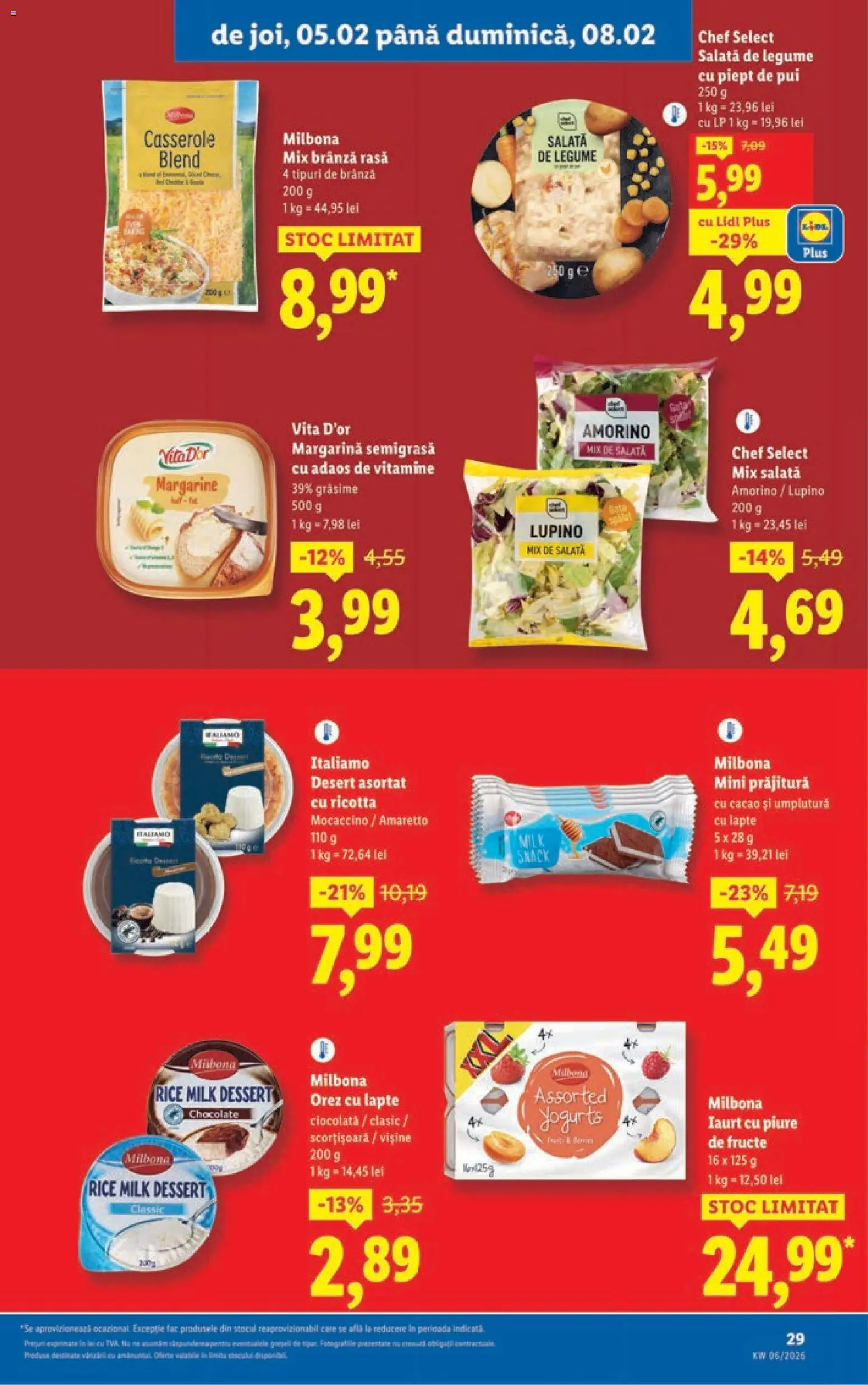 Catalog LIDL 2 - 7 Februarie 2026 | Pagina 29 | Produse: Prăjitură, Ciocolată, Kanca, Salată