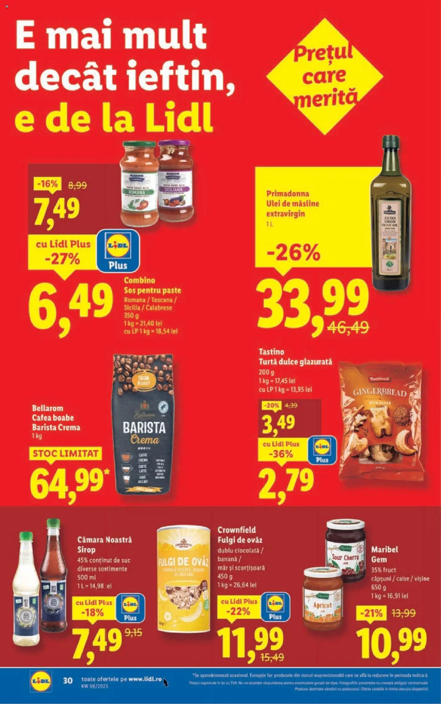 Catalog LIDL 2 - 7 Februarie 2026 | Pagina 30 | Produse: Gem, Cafea, Suc, Sos