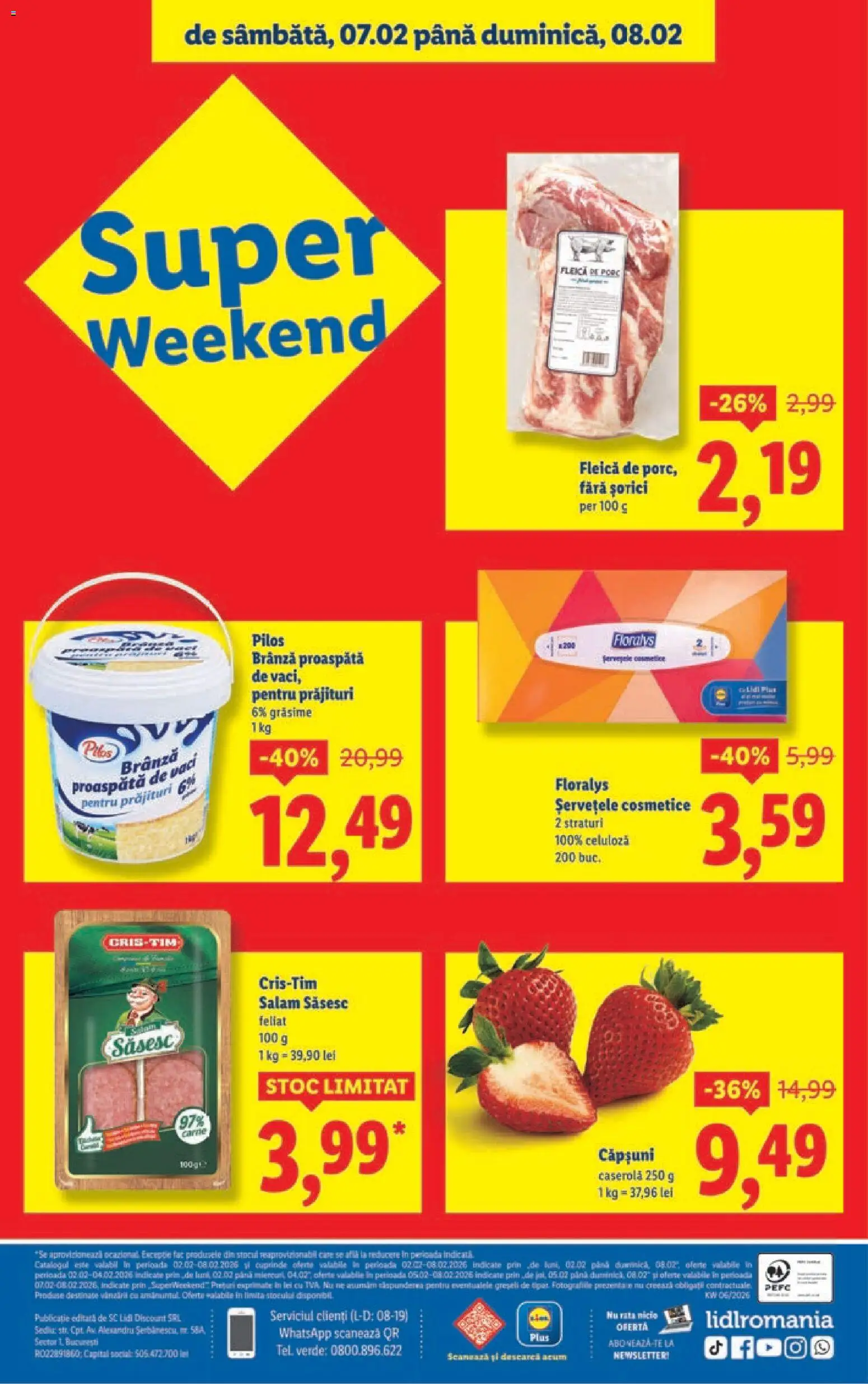 Catalog LIDL 2 - 7 Februarie 2026 | Pagina 40 | Produse: Brânză, Salam, Căpșuni, Fleică