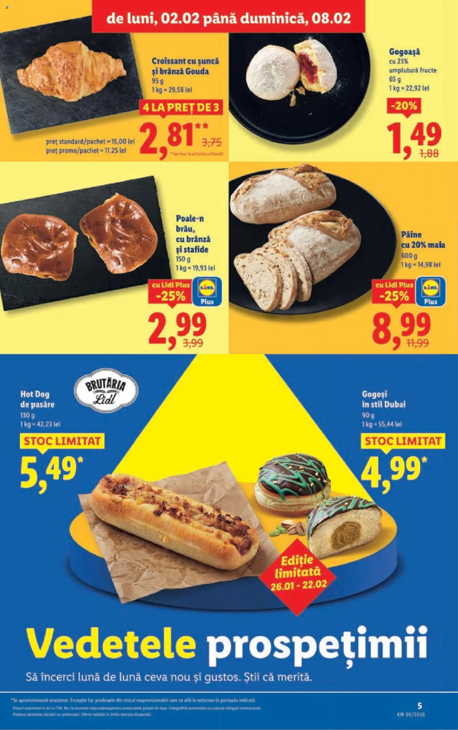 Catalog LIDL 2 - 7 Februarie 2026 | Pagina 5 | Produse: Delgeç, Gogoși, Stafide, Gouda