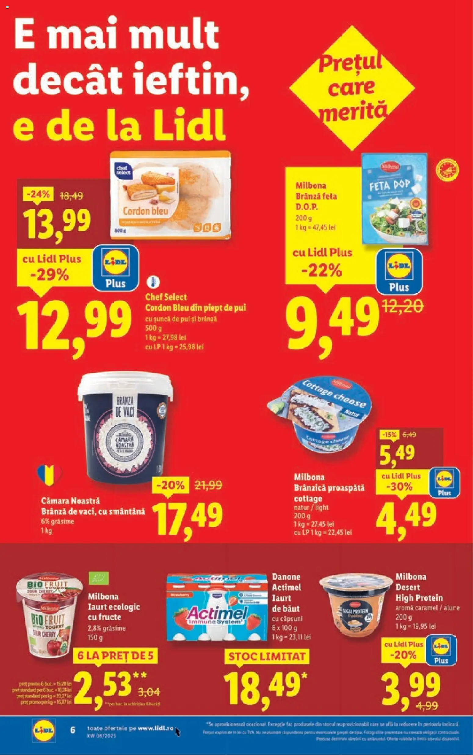Catalog LIDL 2 - 7 Februarie 2026 | Pagina 6 | Produse: Brânză, Căpșuni, Smântână, Fructe
