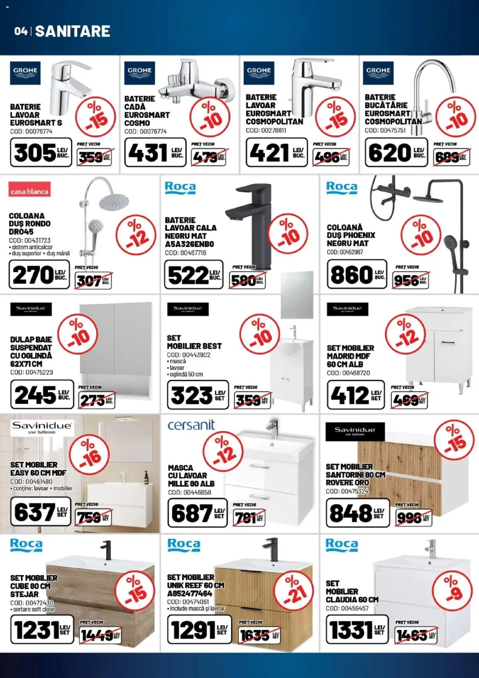 Catalog Ambient 27 Ianuarie - 24 Februarie 2026 | Pagina 4 | Produse: Bucătărie, Lavoar, Baterie, Cadă