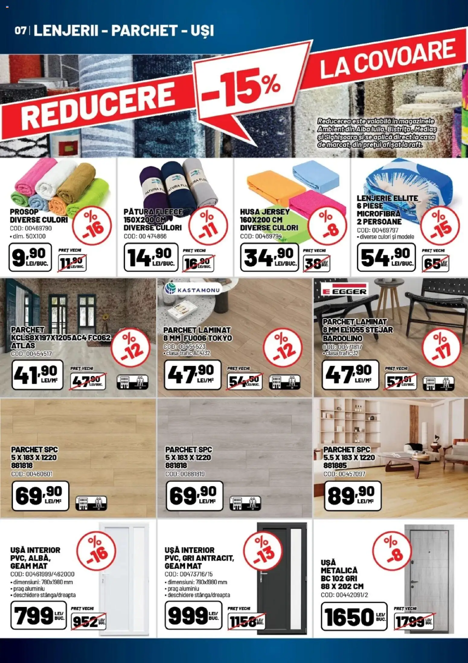 Catalog Ambient 27 Ianuarie - 24 Februarie 2026 | Pagina 7 | Produse: Pătură, Parchet, Ușă