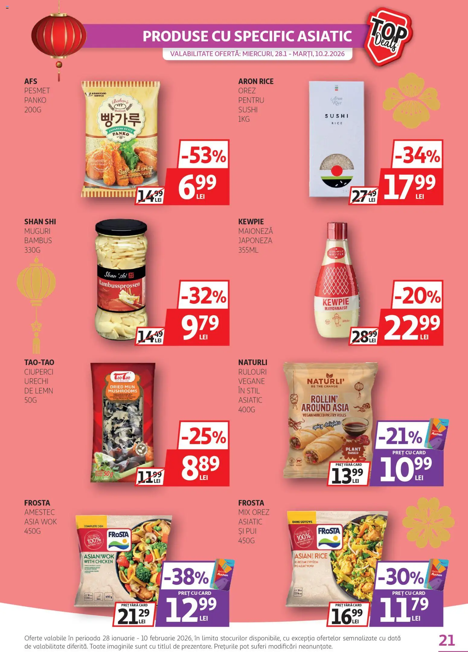 Catalog Auchan 28 Ianuarie - 9 Februarie 2026 | Pagina 21 | Produse: Delgeç, Hacıyatmaz Kedi Oyuncağı, Ciuperci, Maioneză