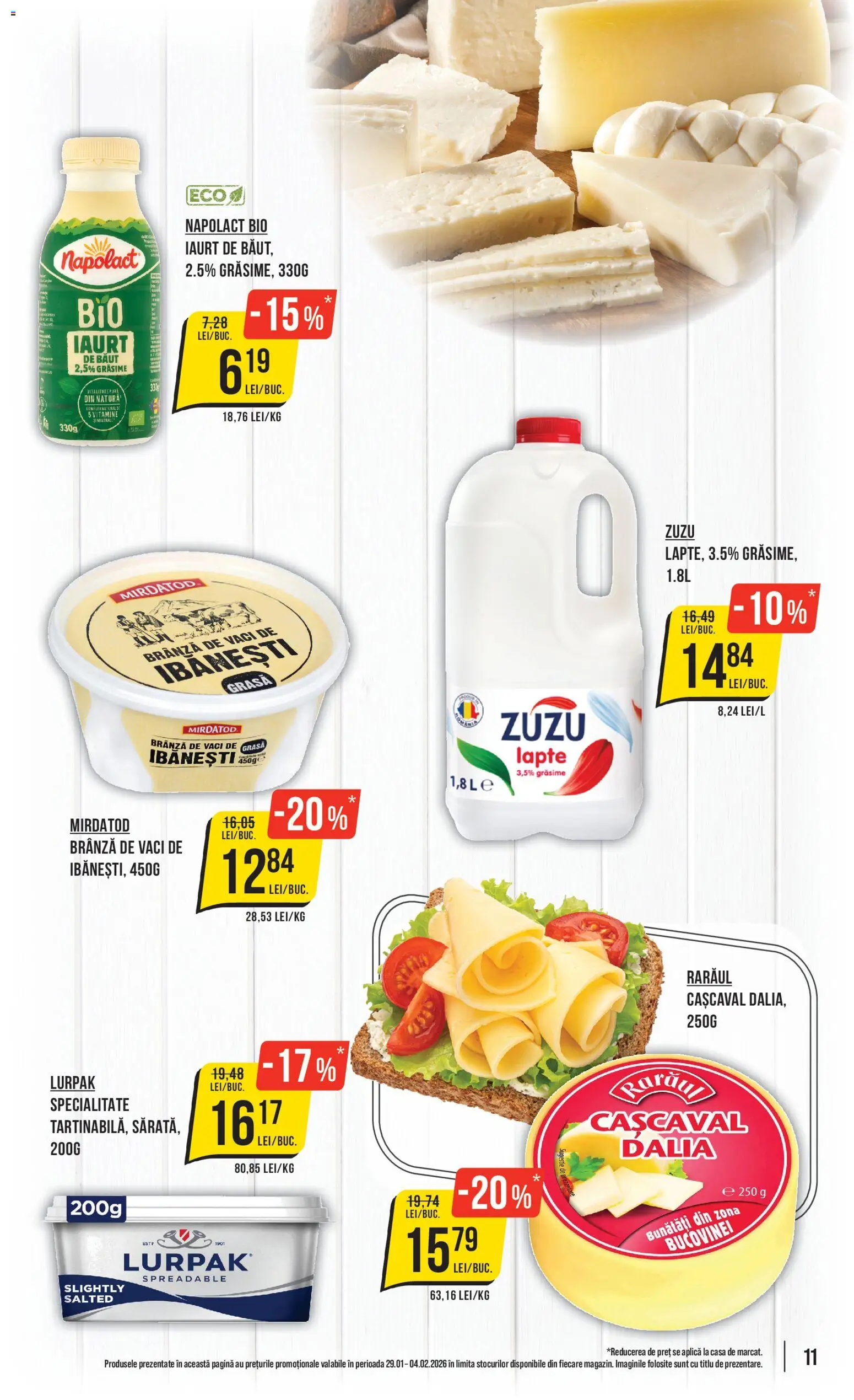 Catalog Mega Image 29 Ianuarie - 3 Februarie 2026 | Pagina 11 | Produse: Şerit ödül, Cașcaval, Kalem ucu, Iaurt