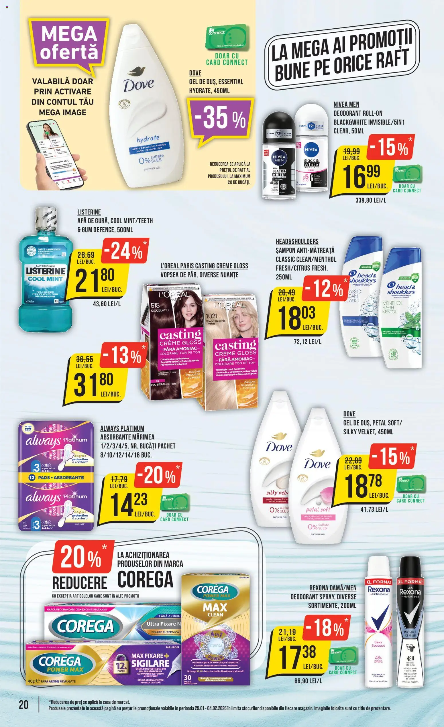 Catalog Mega Image 29 Ianuarie - 3 Februarie 2026 | Pagina 20 | Produse: Vopsea, Șampon, Balsam, Apă