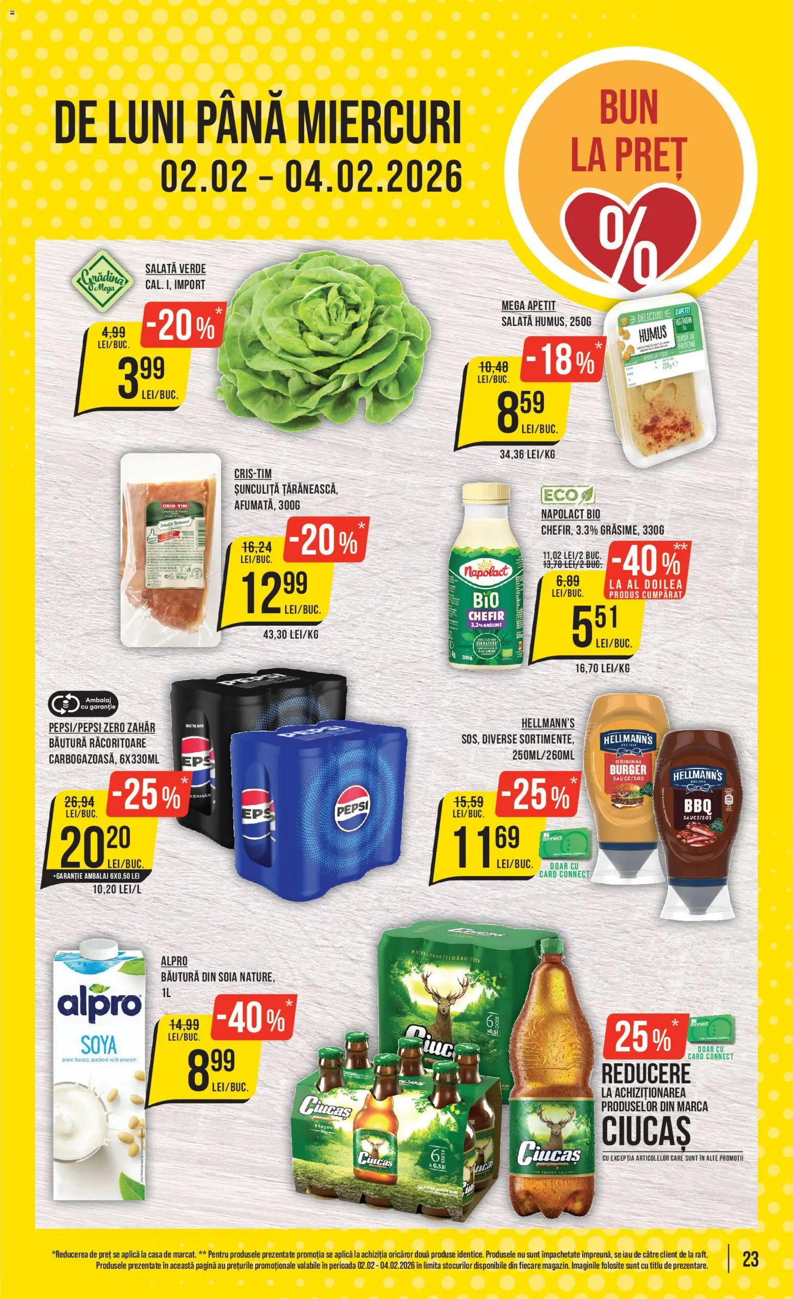 Catalog Mega Image 29 Ianuarie - 3 Februarie 2026 | Pagina 23 | Produse: Şerit ödül, Burger, Humus, Zahăr