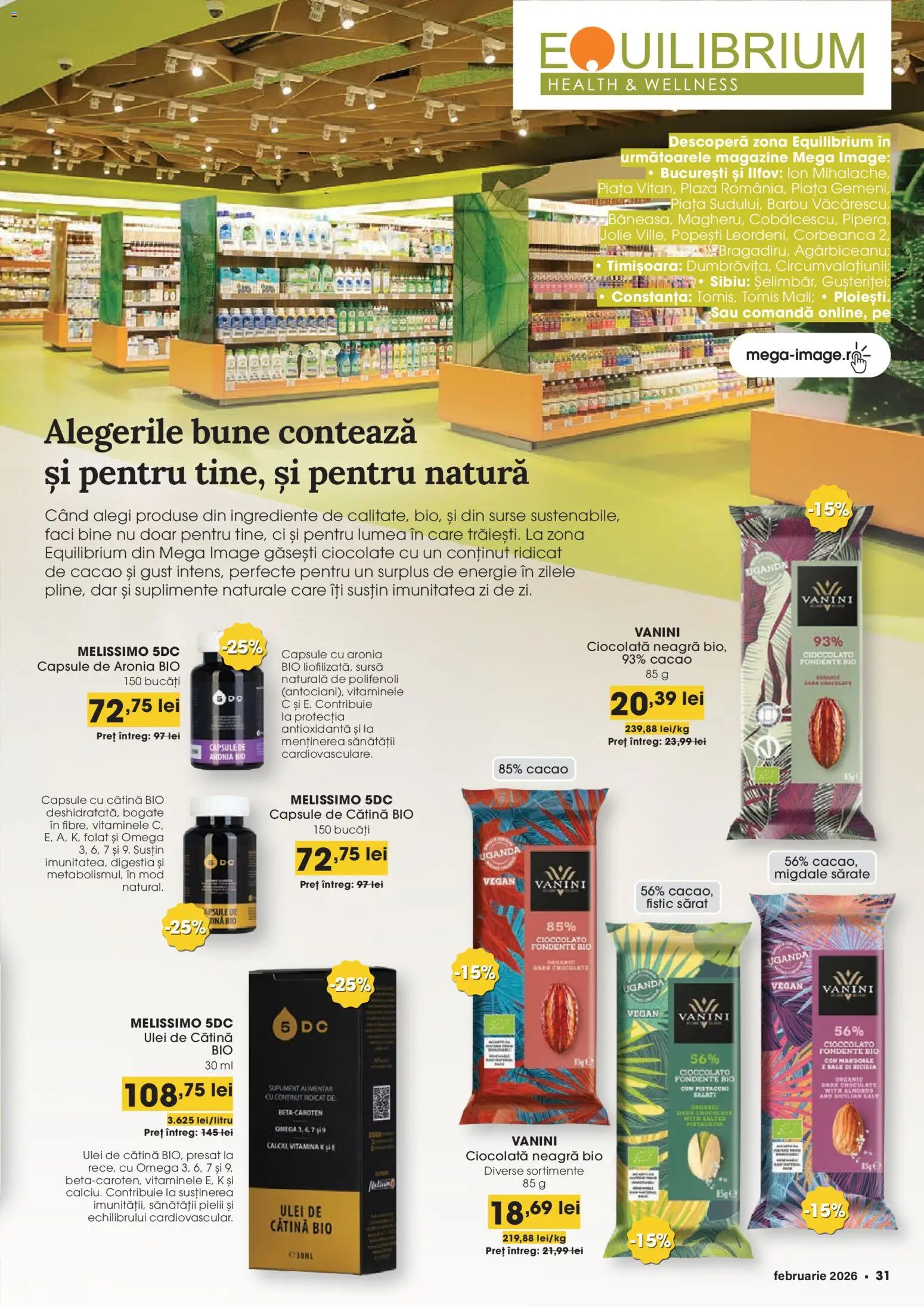 Catalog Mega Image 29 Ianuarie - 23 Februarie 2026 | Pagina 31 | Produse: Şerit ödül, Ulei, Ciocolată, Fistic