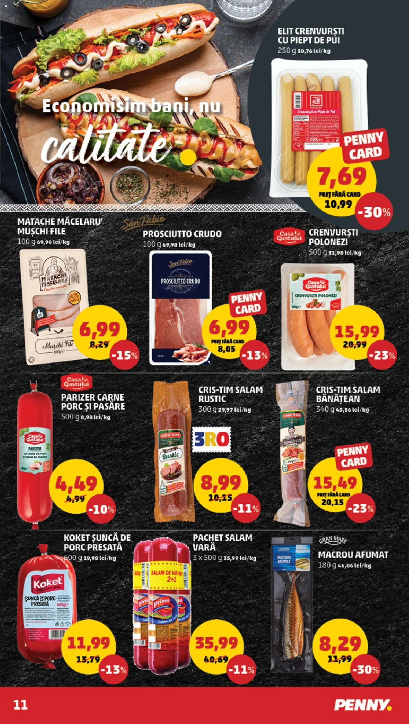 Catalog PENNY Market 28 Ianuarie - 2 Februarie 2026 | Pagina 11 | Produse: Hacıyatmaz Kedi Oyuncağı, Salam, Șuncă, Parizer