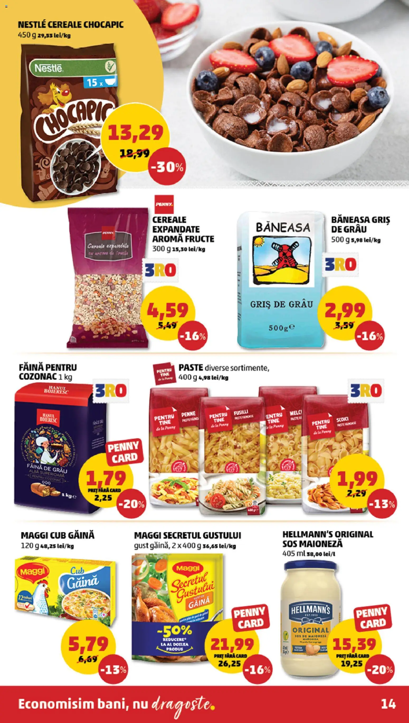 Catalog PENNY Market 28 Ianuarie - 2 Februarie 2026 | Pagina 14 | Produse: Făină, Cereale, Fructe, Maioneză