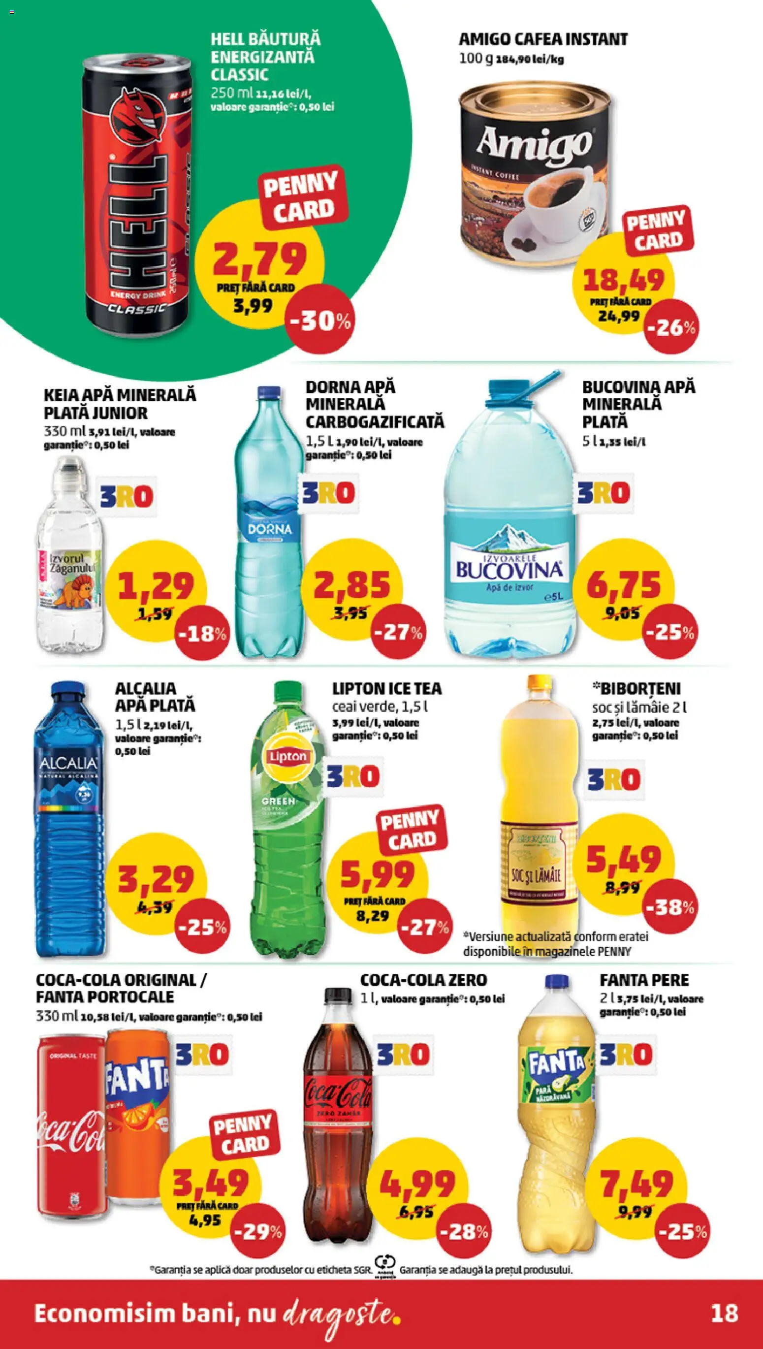 Catalog PENNY Market 28 Ianuarie - 2 Februarie 2026 | Pagina 18 | Produse: Ceai, Ice tea, Apă, Lămâie