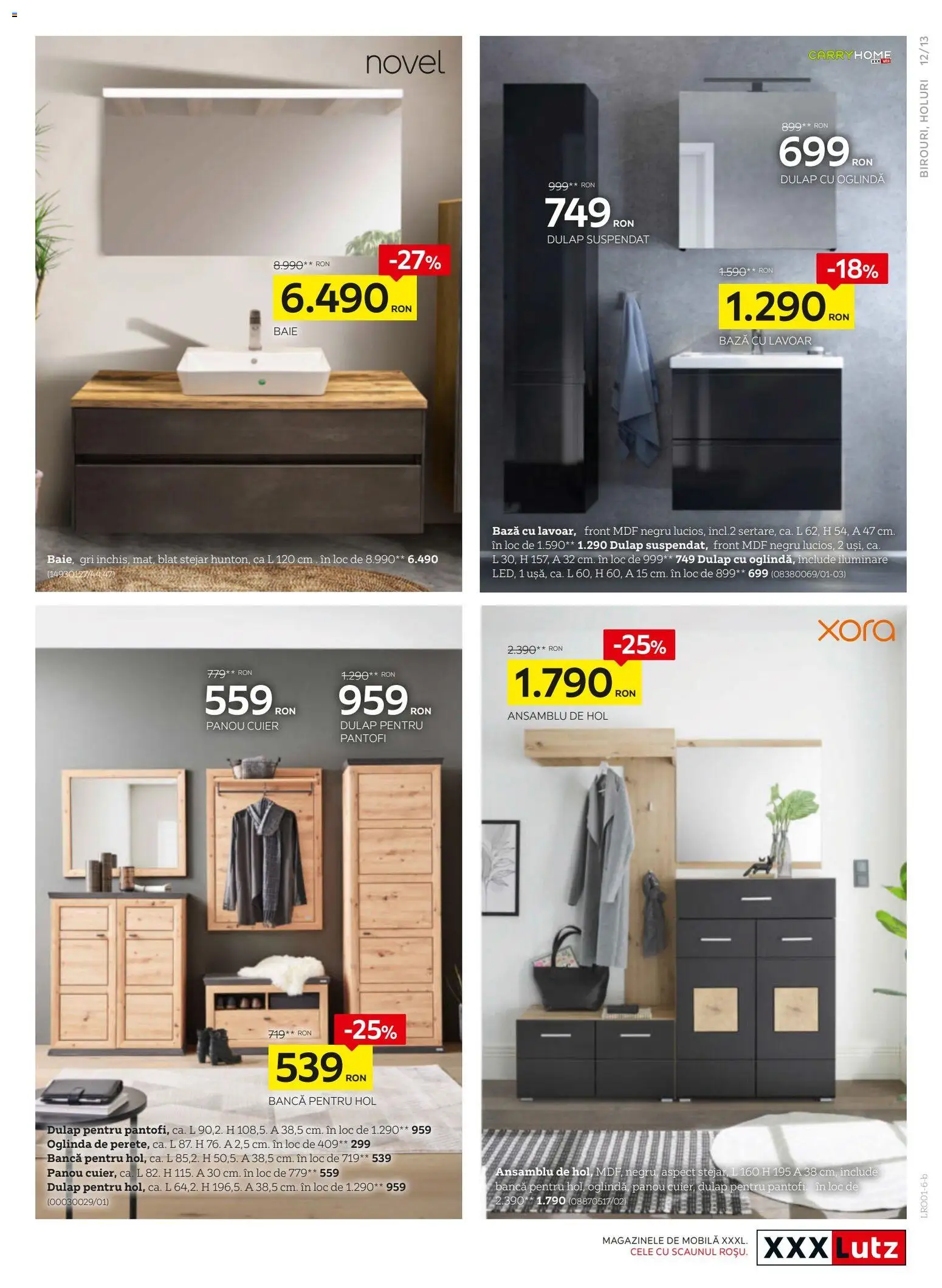 Catalog XXXLutz 19 Ianuarie - 7 Februarie 2026 | Pagina 13 | Produse: Pantofi, Lavoar, Oglindă, Bancă