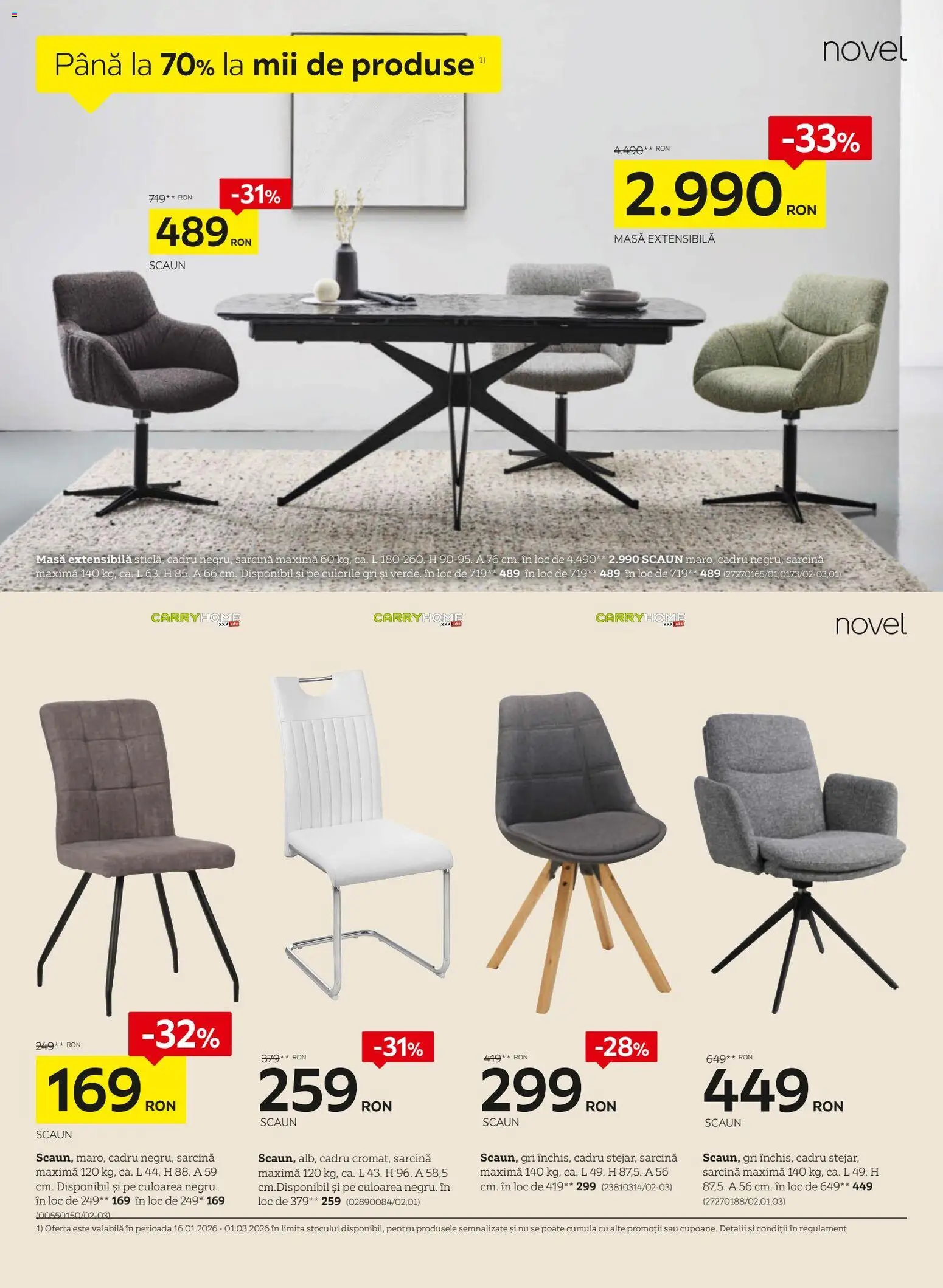 Catalog XXXLutz 19 Ianuarie - 7 Februarie 2026 | Pagina 4 | Produse: Masă, Scaun