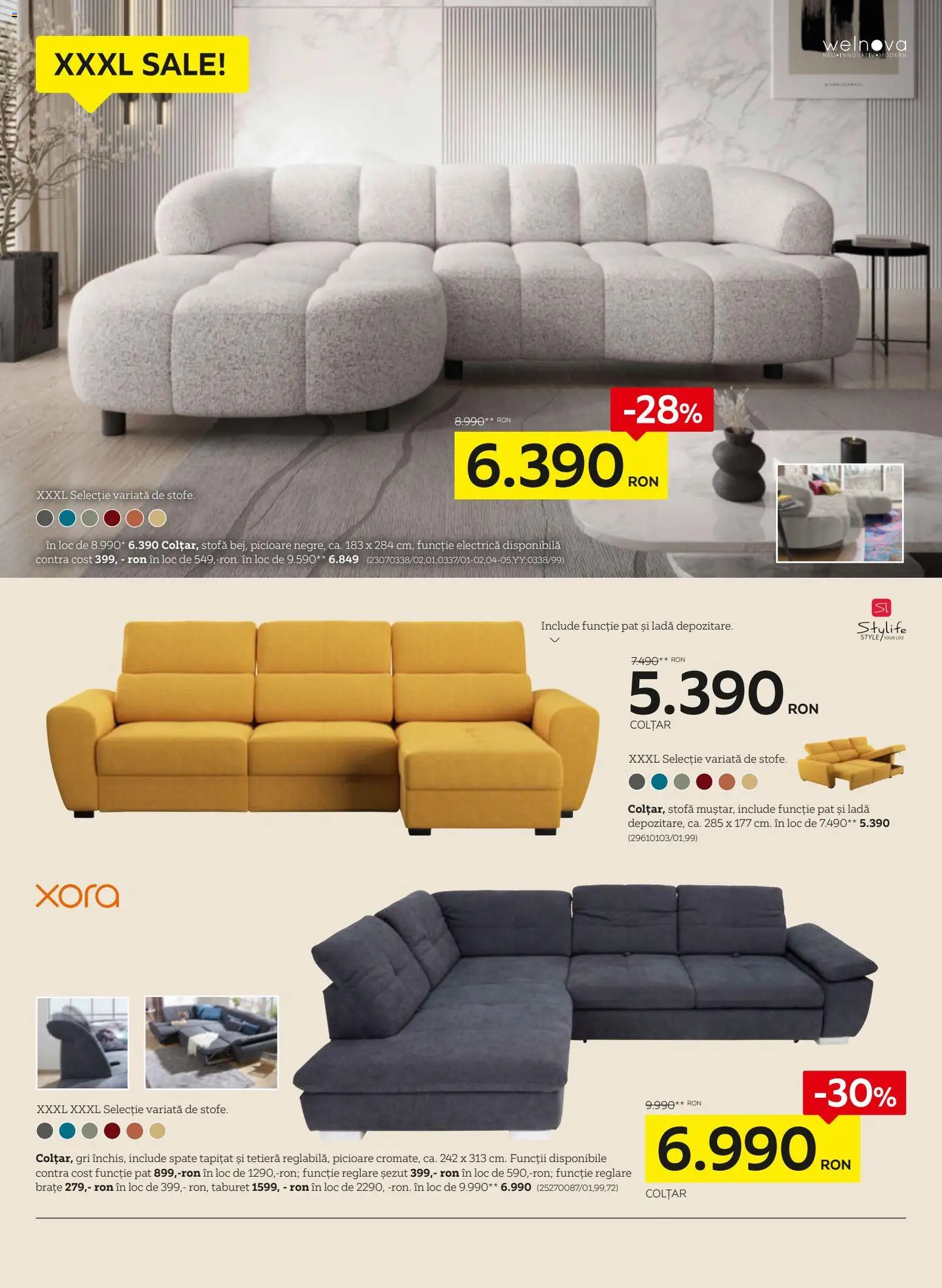 Catalog XXXLutz 19 Ianuarie - 7 Februarie 2026 | Pagina 8 | Produse: Delgeç, Pat, Colțar, Taburet