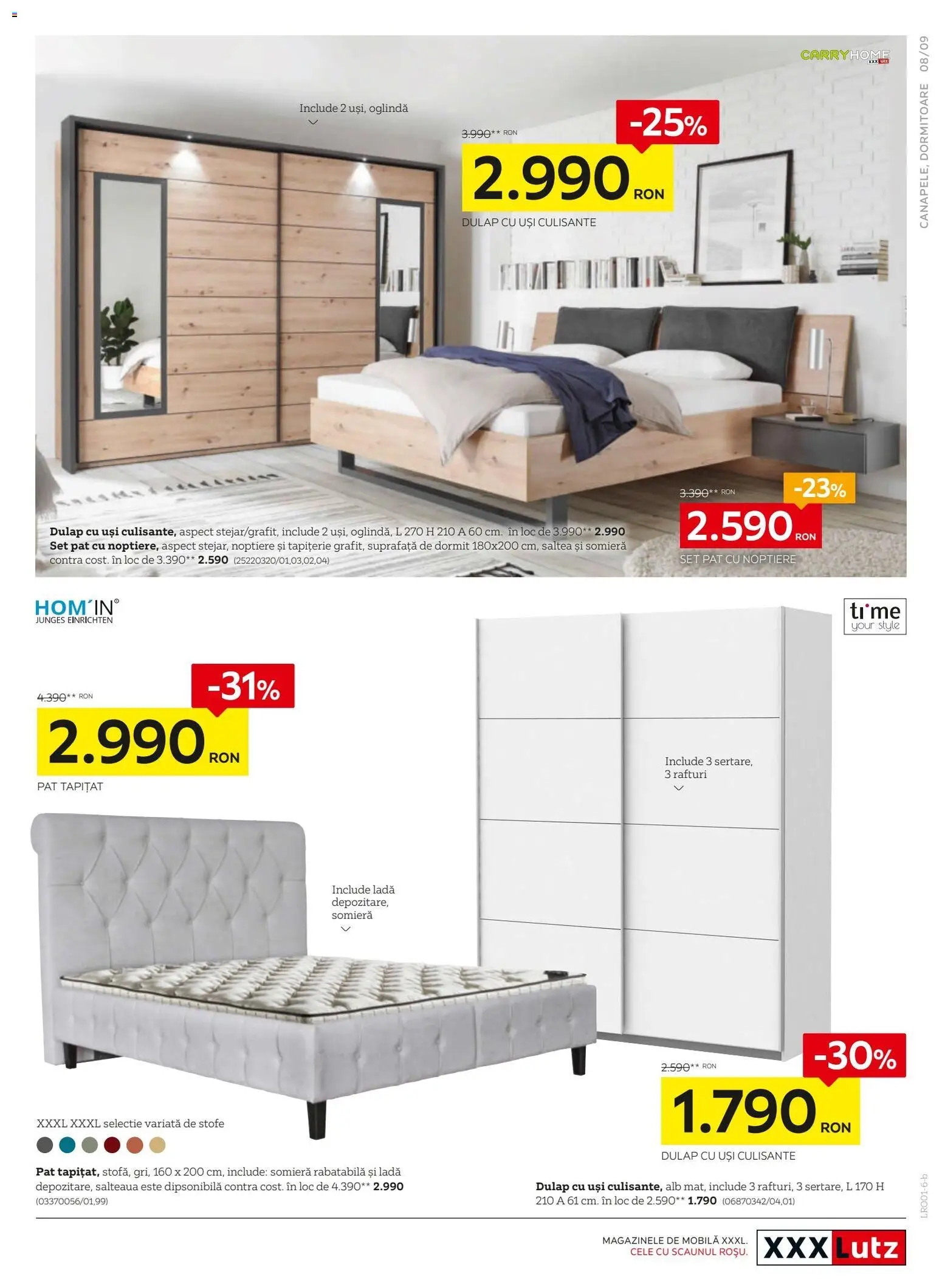 Catalog XXXLutz 19 Ianuarie - 7 Februarie 2026 | Pagina 9 | Produse: Delgeç, Pat, Saltea, Oglindă