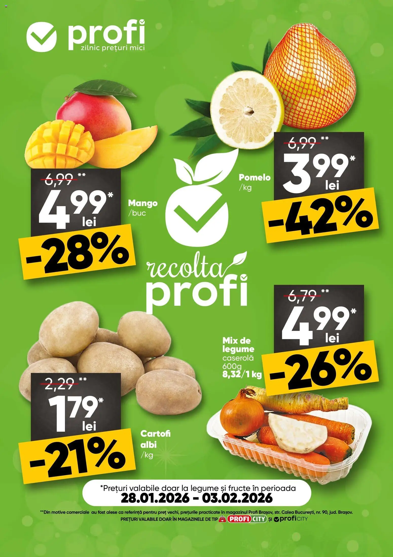Catalog Profi 28 Ianuarie - 2 Februarie 2026 | Pagina 1 | Produse: Mici, Cartofi, Legume, Fructe