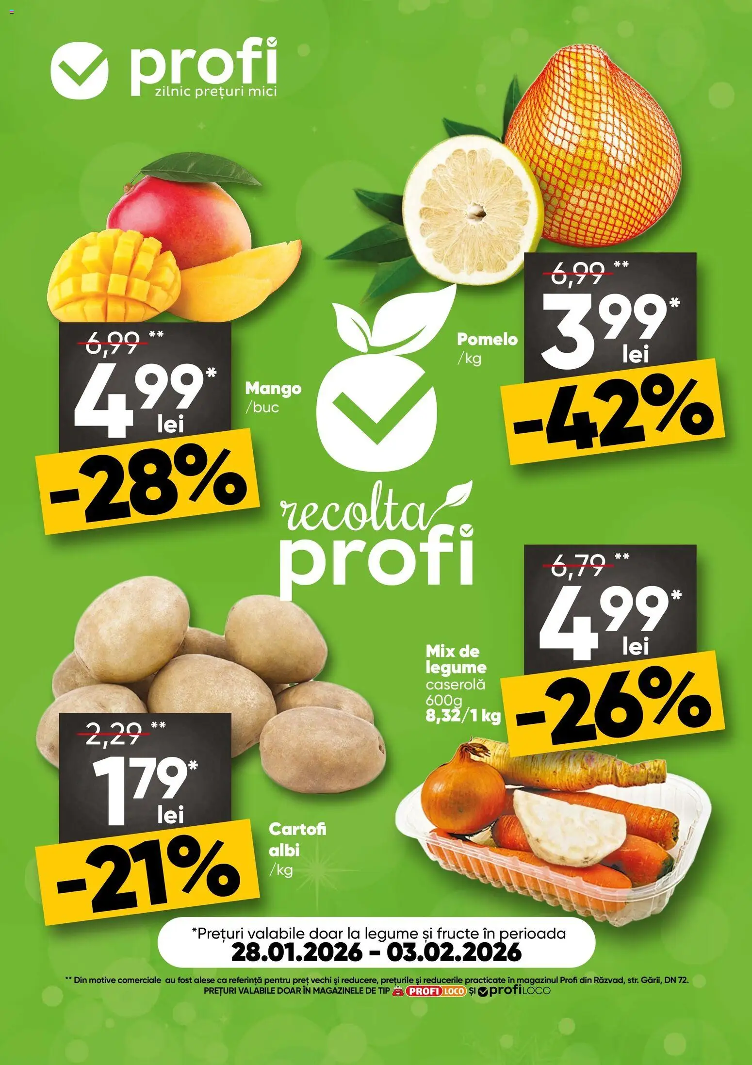 Catalog Profi 28 Ianuarie - 2 Februarie 2026 | Pagina 1 | Produse: Cartofi, Legume, Fructe, Mango