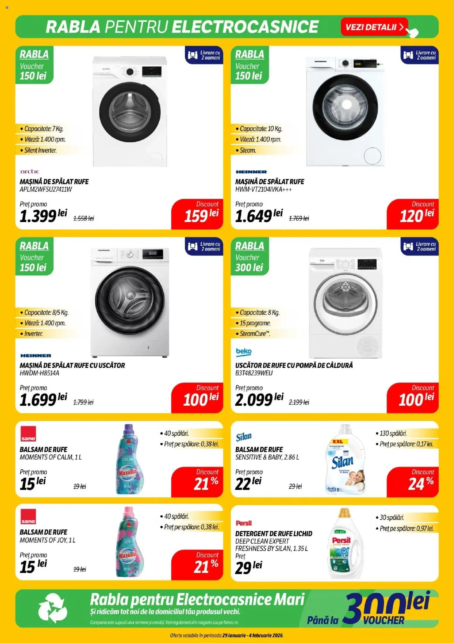 Catalog Flanco 29 Ianuarie - 3 Februarie 2026 | Pagina 15 | Produse: Pomelo, Mașină De Spălat, Uscător, Detergent