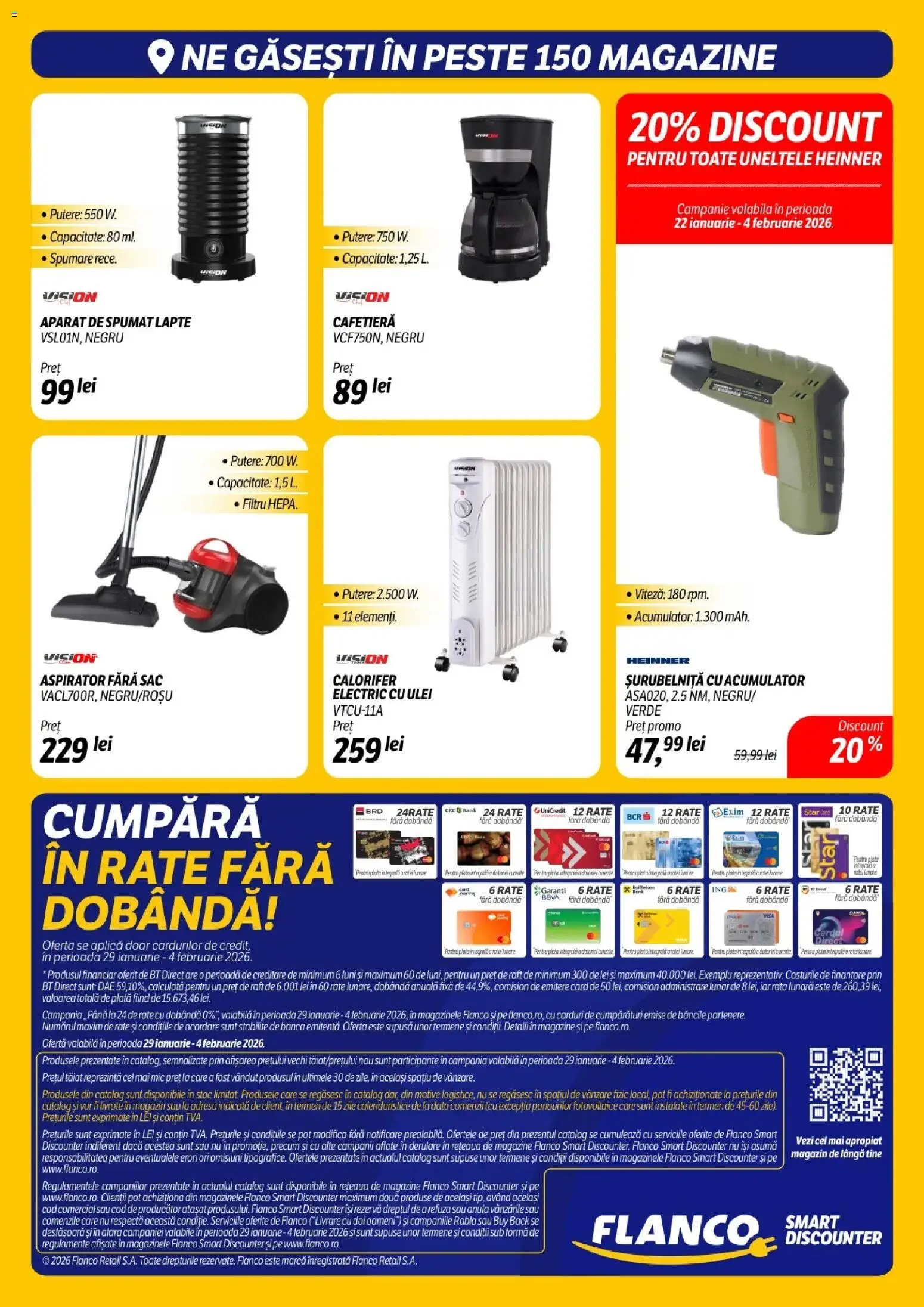 Catalog Flanco 29 Ianuarie - 3 Februarie 2026 | Pagina 23 | Produse: Cafetieră, Aspirator, Raft, Calorifer