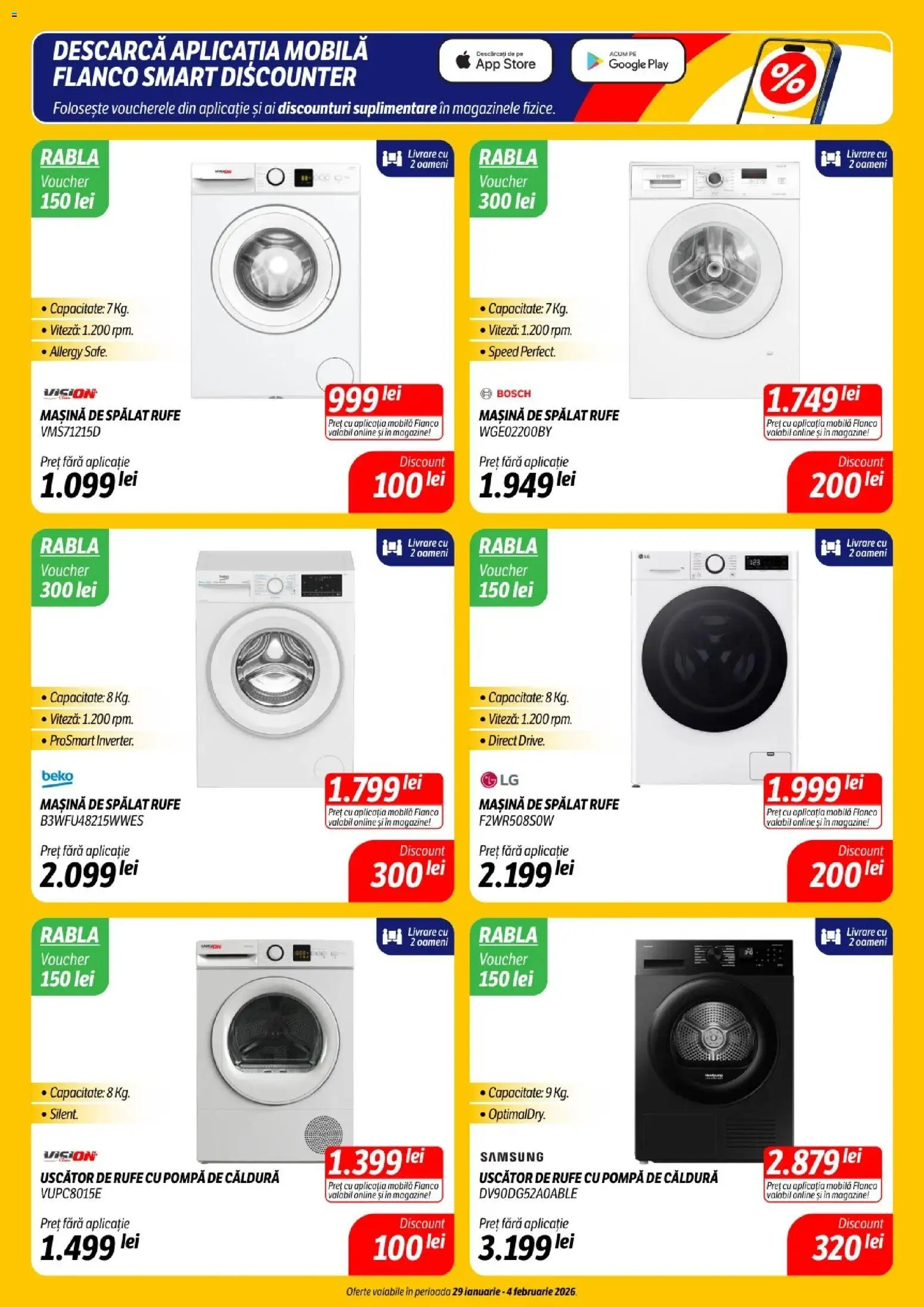 Catalog Flanco 29 Ianuarie - 3 Februarie 2026 | Pagina 5 | Produse: Mașină De Spălat, Uscător