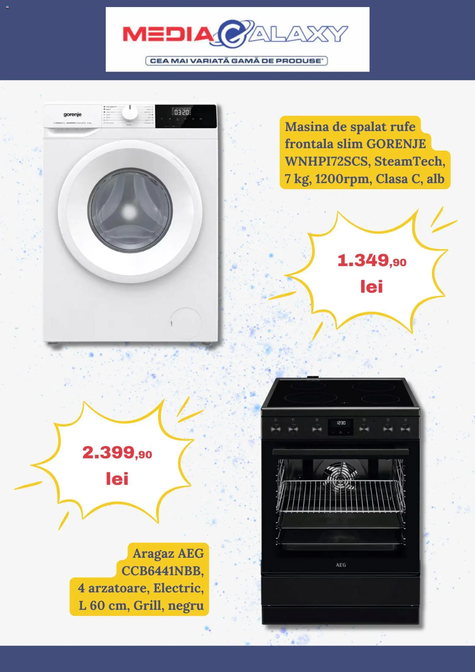 Catalog Media Galaxy 29 Ianuarie - 3 Februarie 2026 | Pagina 6 | Produse: Mașină De Spălat, Aragaz