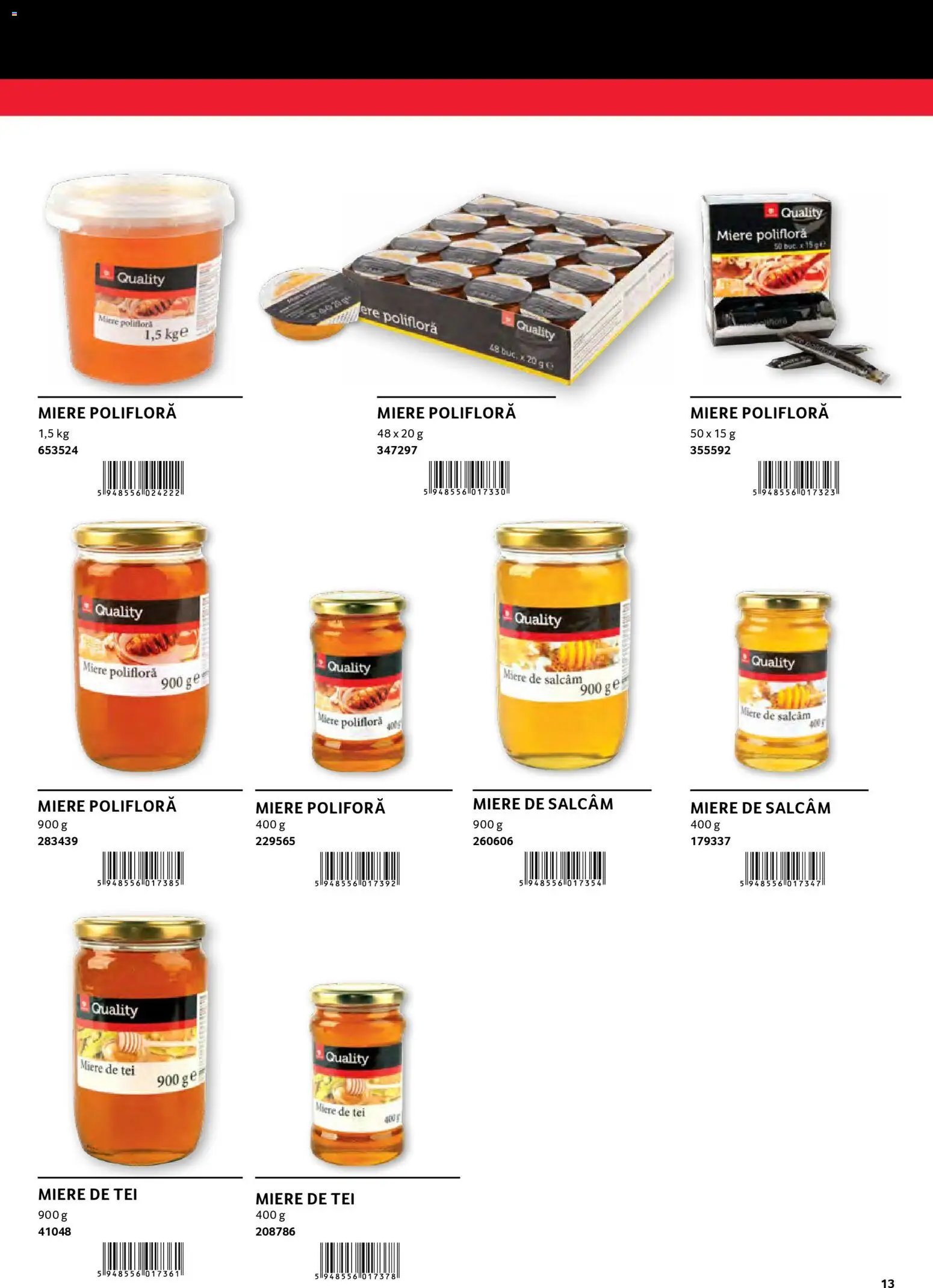 Catalog Selgros 30 2026 - 30 Ianuarie 2027 | Pagina 13 | Produse: Miere polifloră, Mere
