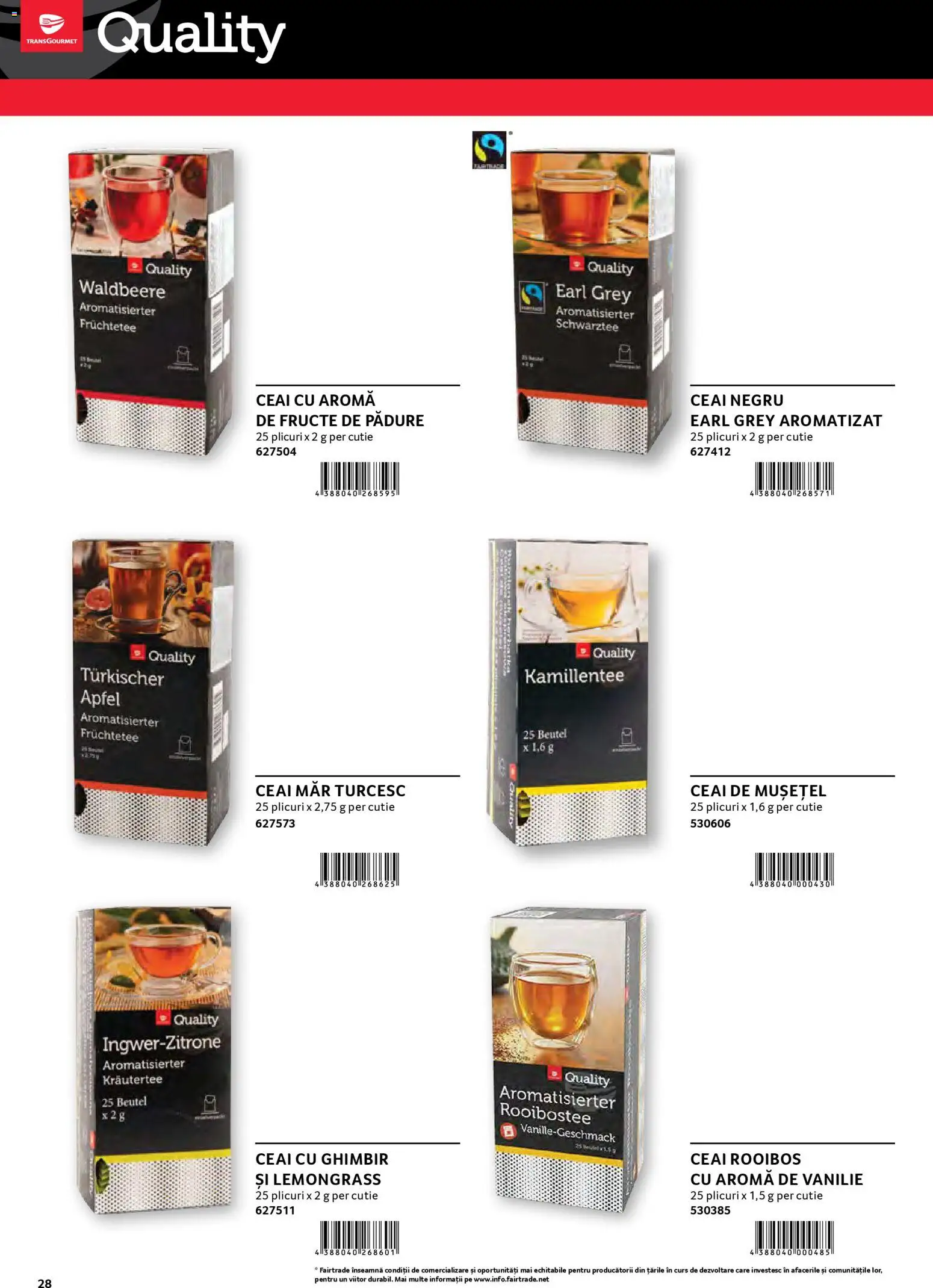 Catalog Selgros 30 2026 - 30 Ianuarie 2027 | Pagina 28 | Produse: Cutie, Ceai, Fructe