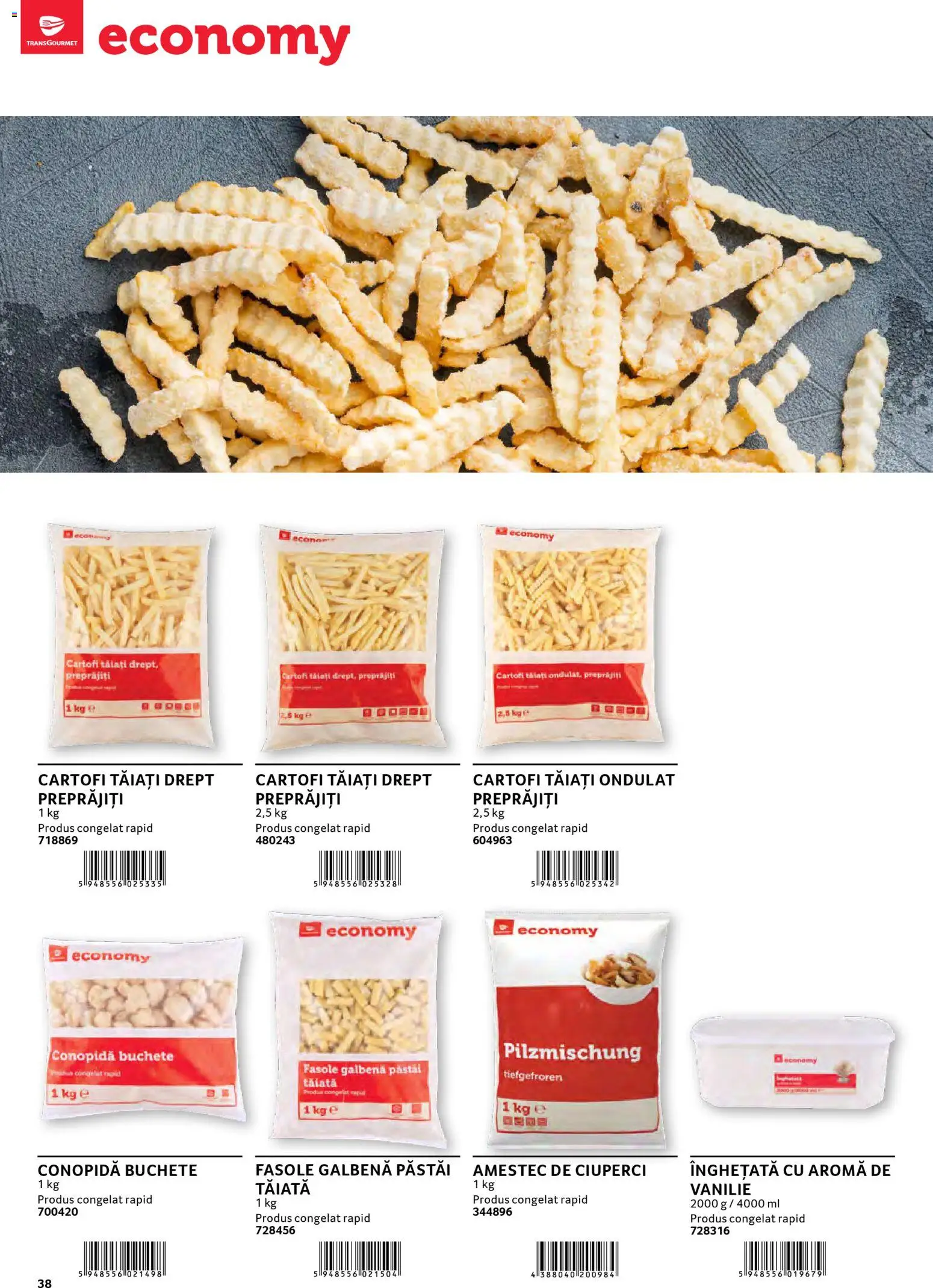 Catalog Selgros 30 2026 - 30 Ianuarie 2027 | Pagina 38 | Produse: Conopidă, Ciuperci, Înghețată, Cartofi