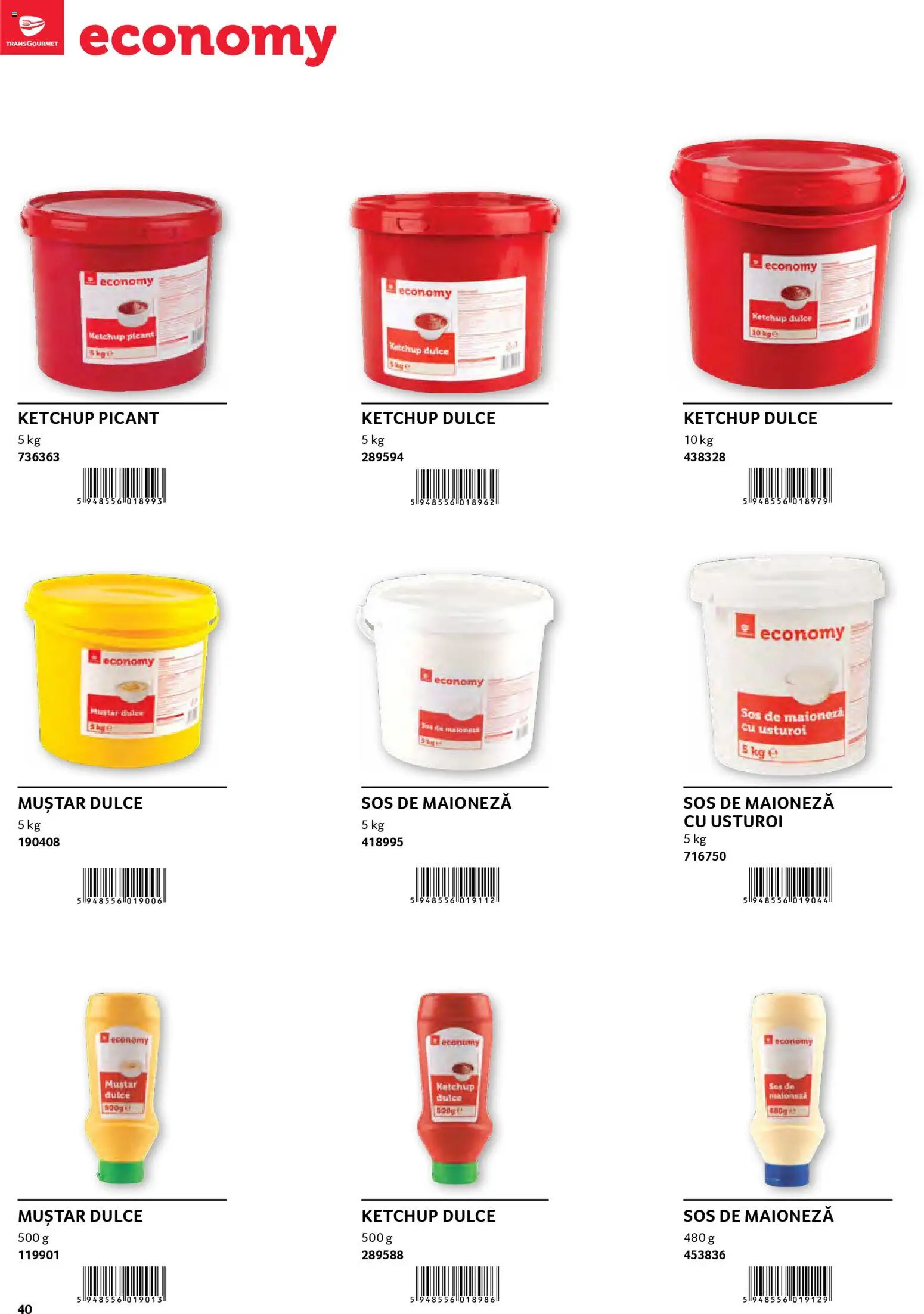 Catalog Selgros 30 2026 - 30 Ianuarie 2027 | Pagina 40 | Produse: Muștar, Ketchup, Maioneză, Sos