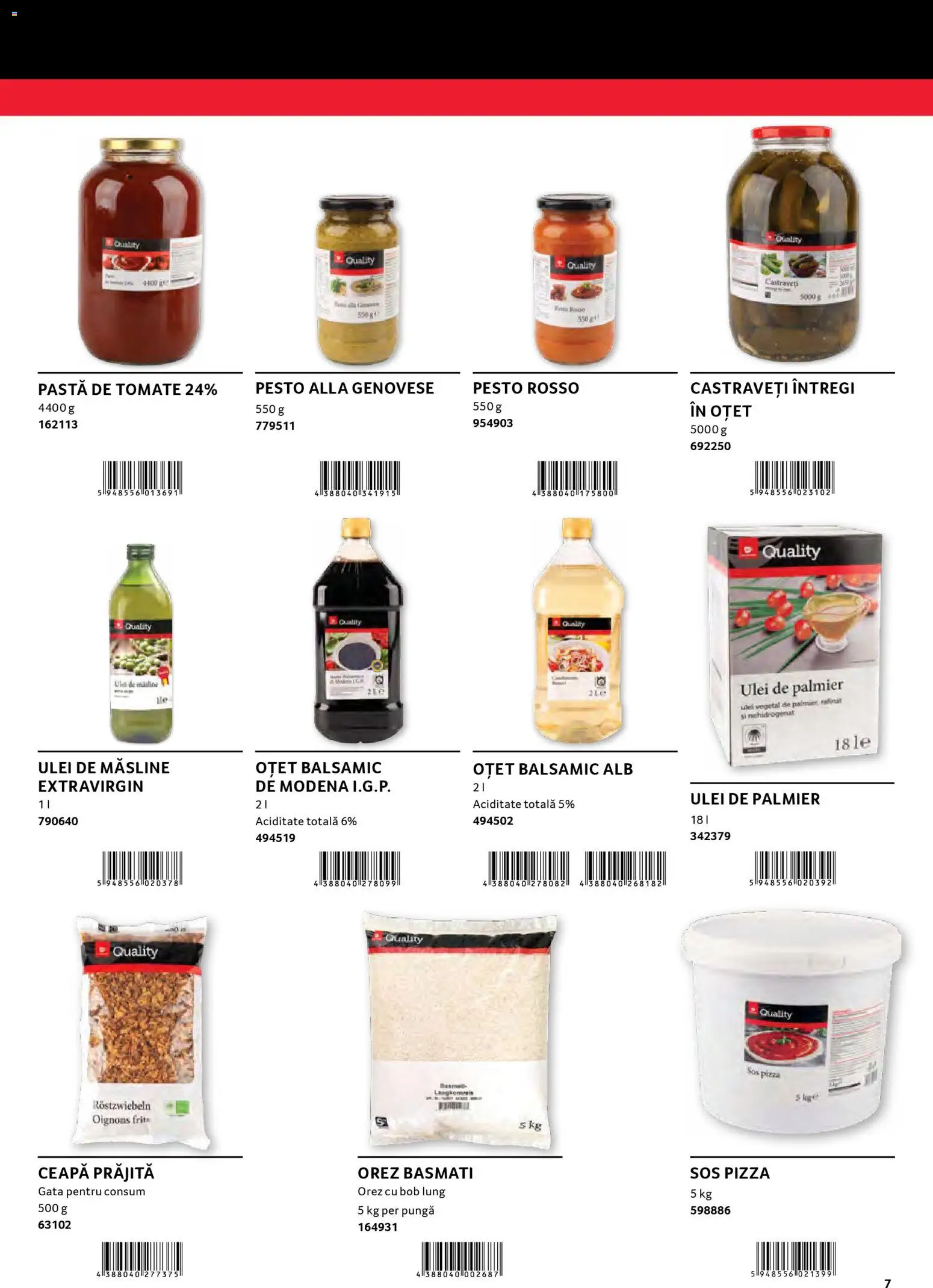 Catalog Selgros 30 2026 - 30 Ianuarie 2027 | Pagina 7 | Produse: Măsline, Oțet, Orez, Ceapă