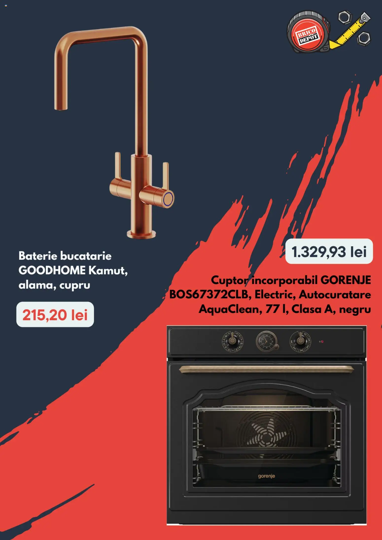 Catalog Brico Depot 29 Ianuarie - 10 Februarie 2026 | Pagina 3 | Produse: Baterie bucătărie, Cuptor, Bucătărie, Baterie