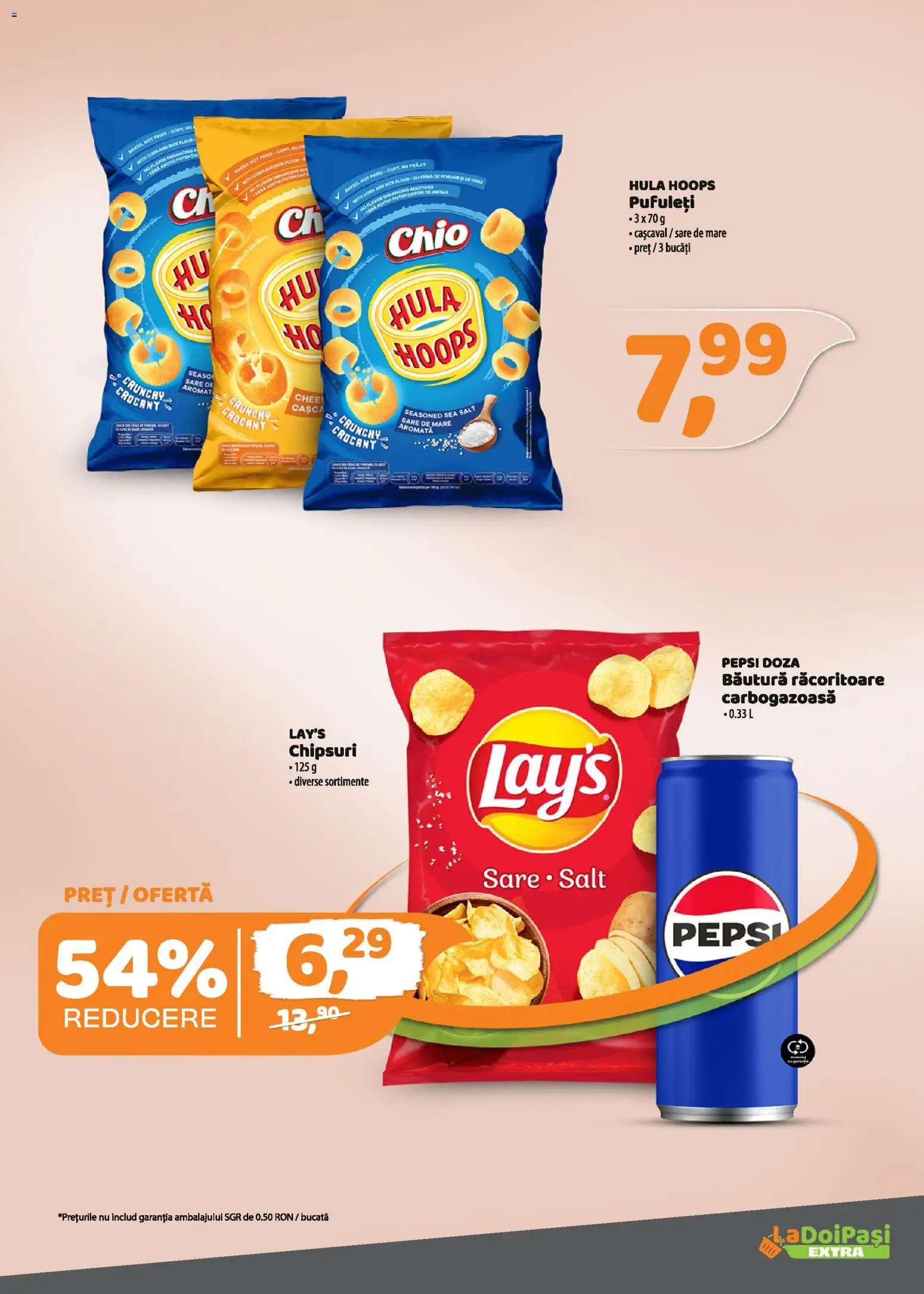 Catalog La Doi Pași 1 - 14 Februarie 2026 | Pagina 6 | Produse: Pufuleți, Făină, Chipsuri, Sare