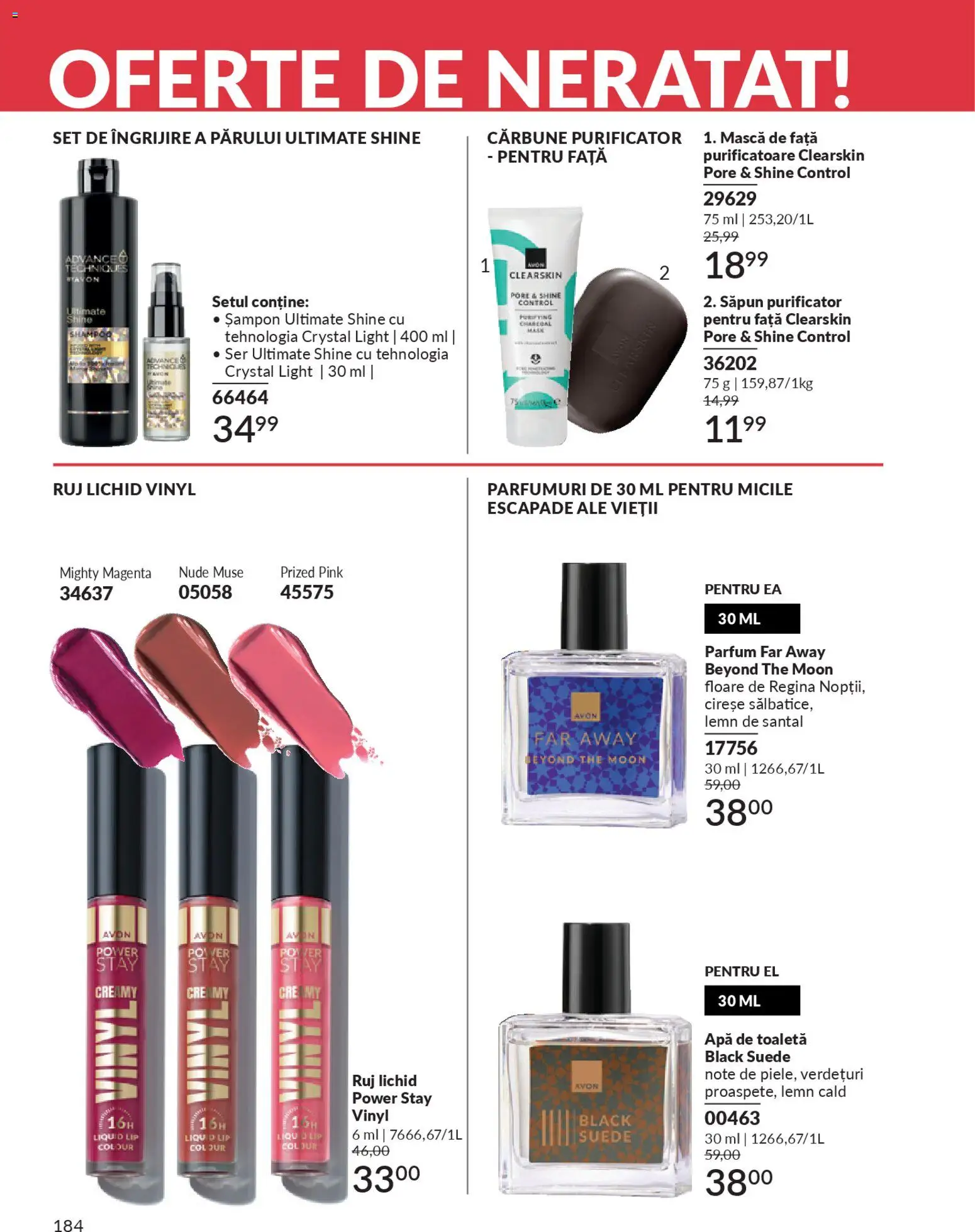 Catalog Avon 1 - 27 Februarie 2026 | Pagina 186 | Produse: Apă de toaletă, Ruj, Șampon, Cireșe