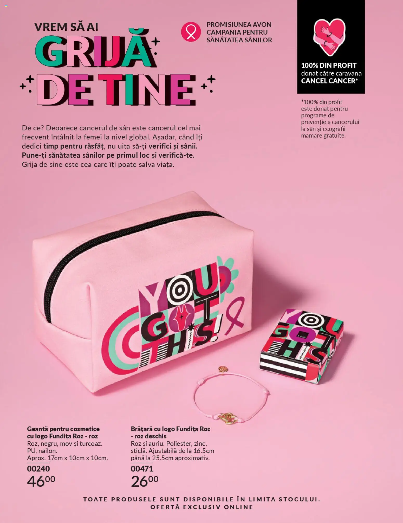 Catalog Avon 1 - 27 Februarie 2026 | Pagina 208 | Produse: Geantă pentru cosmetice, Geantă, Brățară