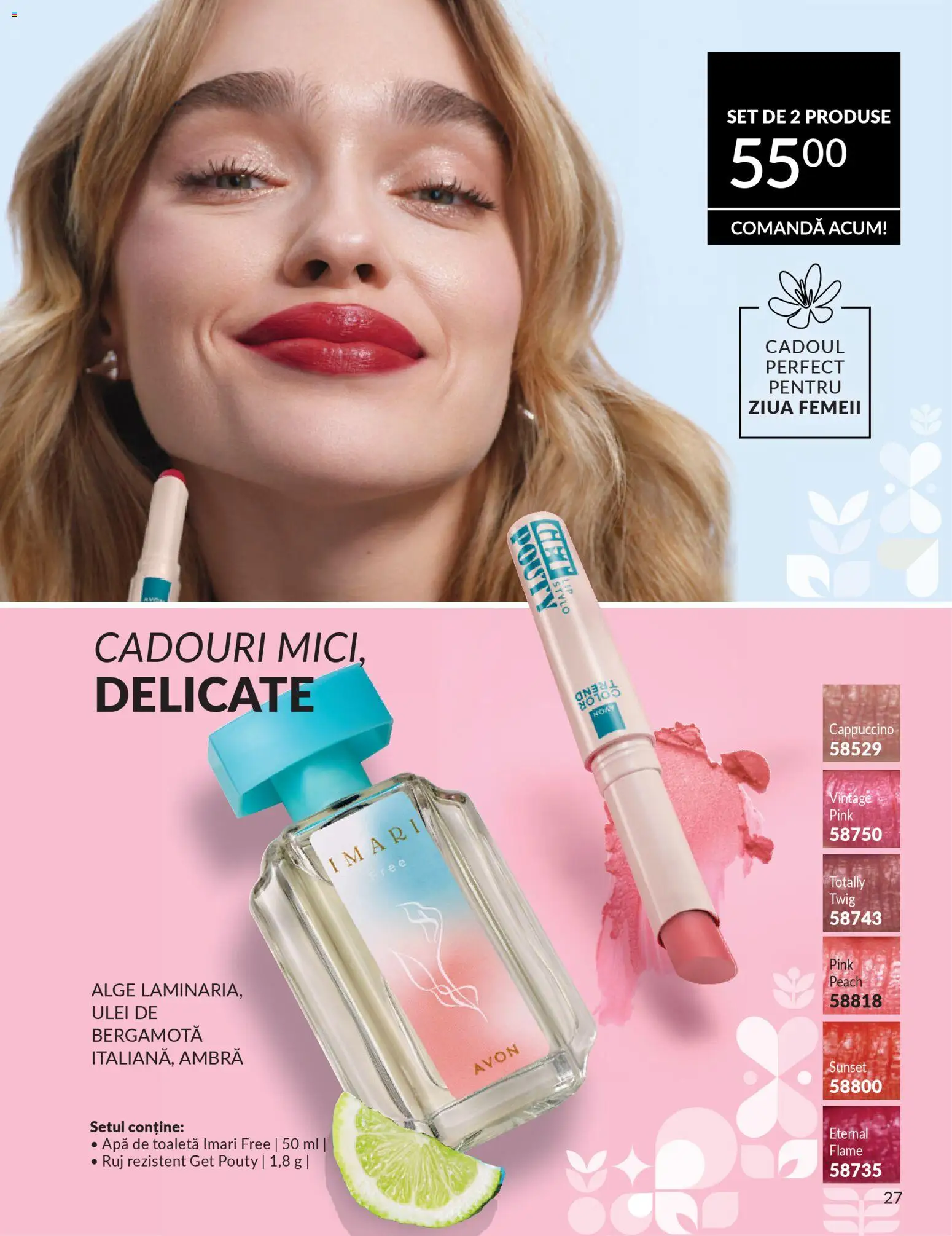 Catalog Avon 1 - 27 Februarie 2026 | Pagina 27 | Produse: Toaletă, Ruj, Ulei, Apă