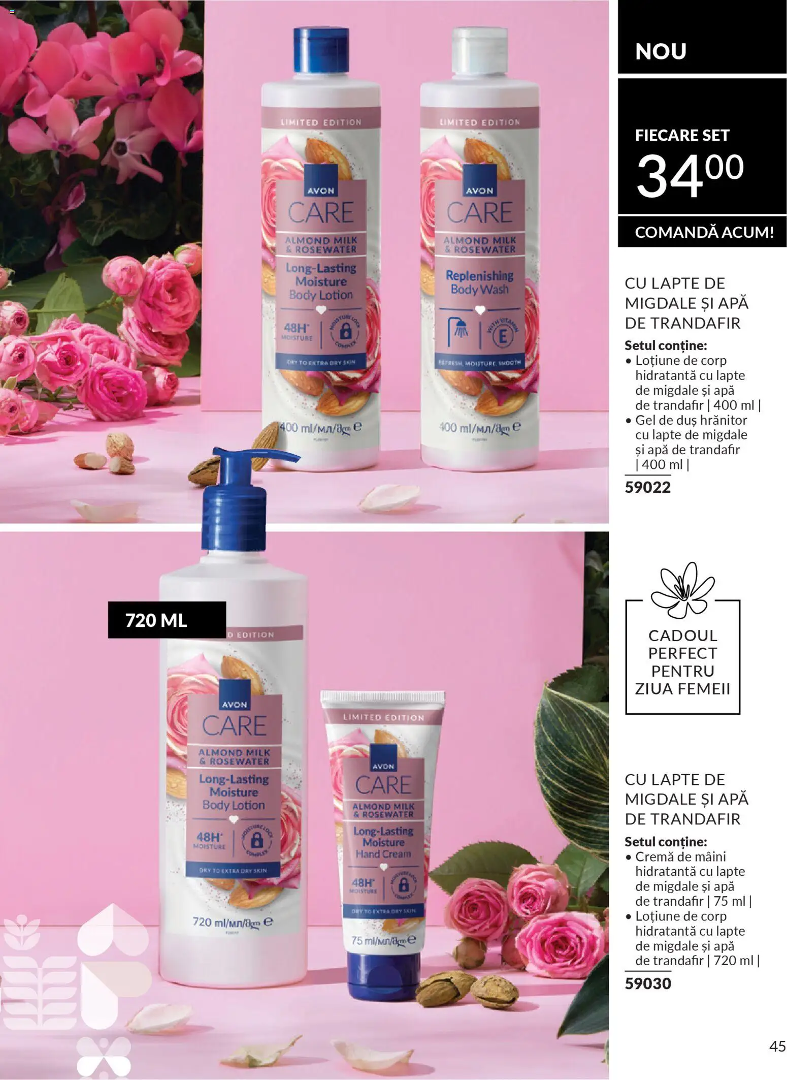 Catalog Avon 1 - 27 Februarie 2026 | Pagina 45 | Produse: Duș, Migdale, Gel de duș, Apă