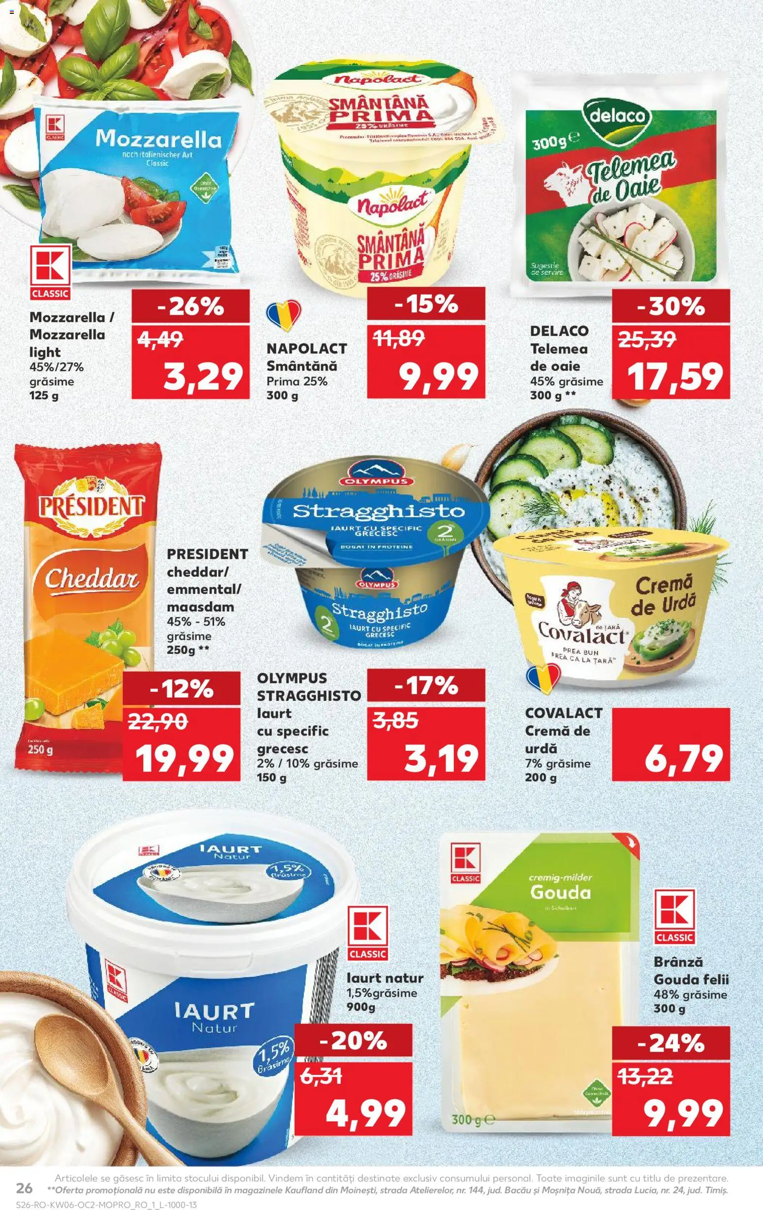 Catalog Kaufland 4 - 9 Februarie 2026 | Pagina 26 | Produse: Light Kedi Konservesi, Mozzarella, Brânză, Gouda