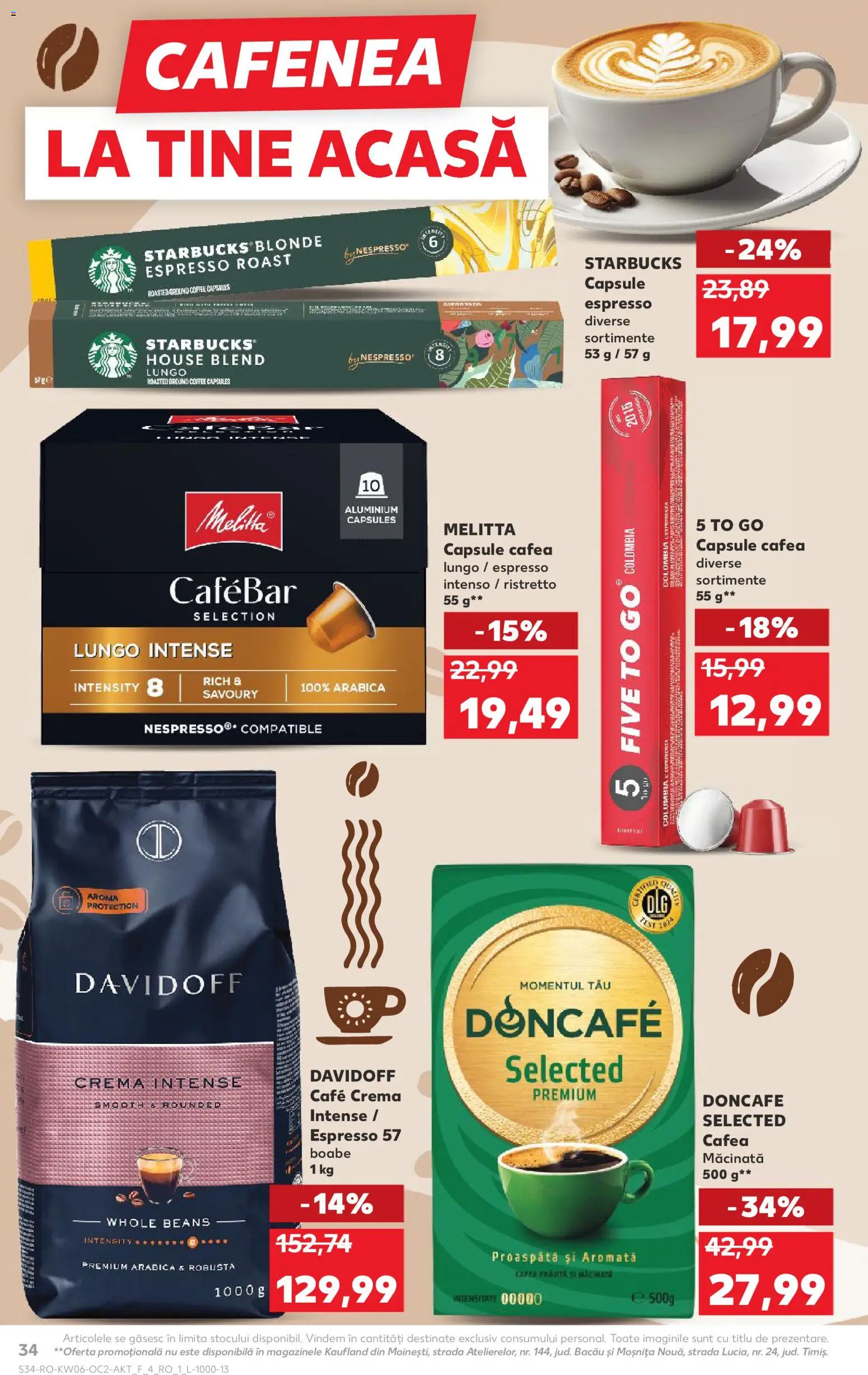 Catalog Kaufland 4 - 9 Februarie 2026 | Pagina 34 | Produse: Cremă, Cafea