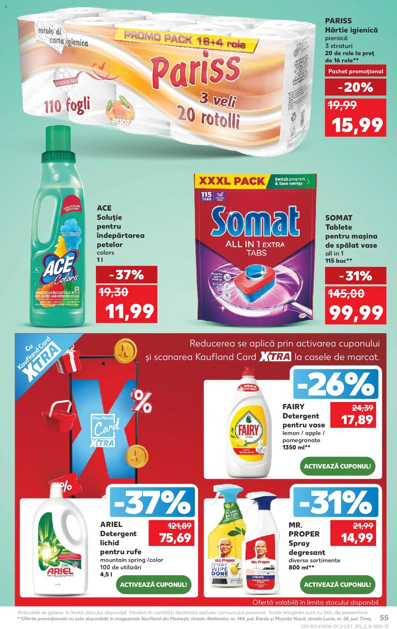 Catalog Kaufland 4 - 9 Februarie 2026 | Pagina 55 | Produse: Role, Apple, Îndepărtarea petelor, Tablete pentru mașina de spălat