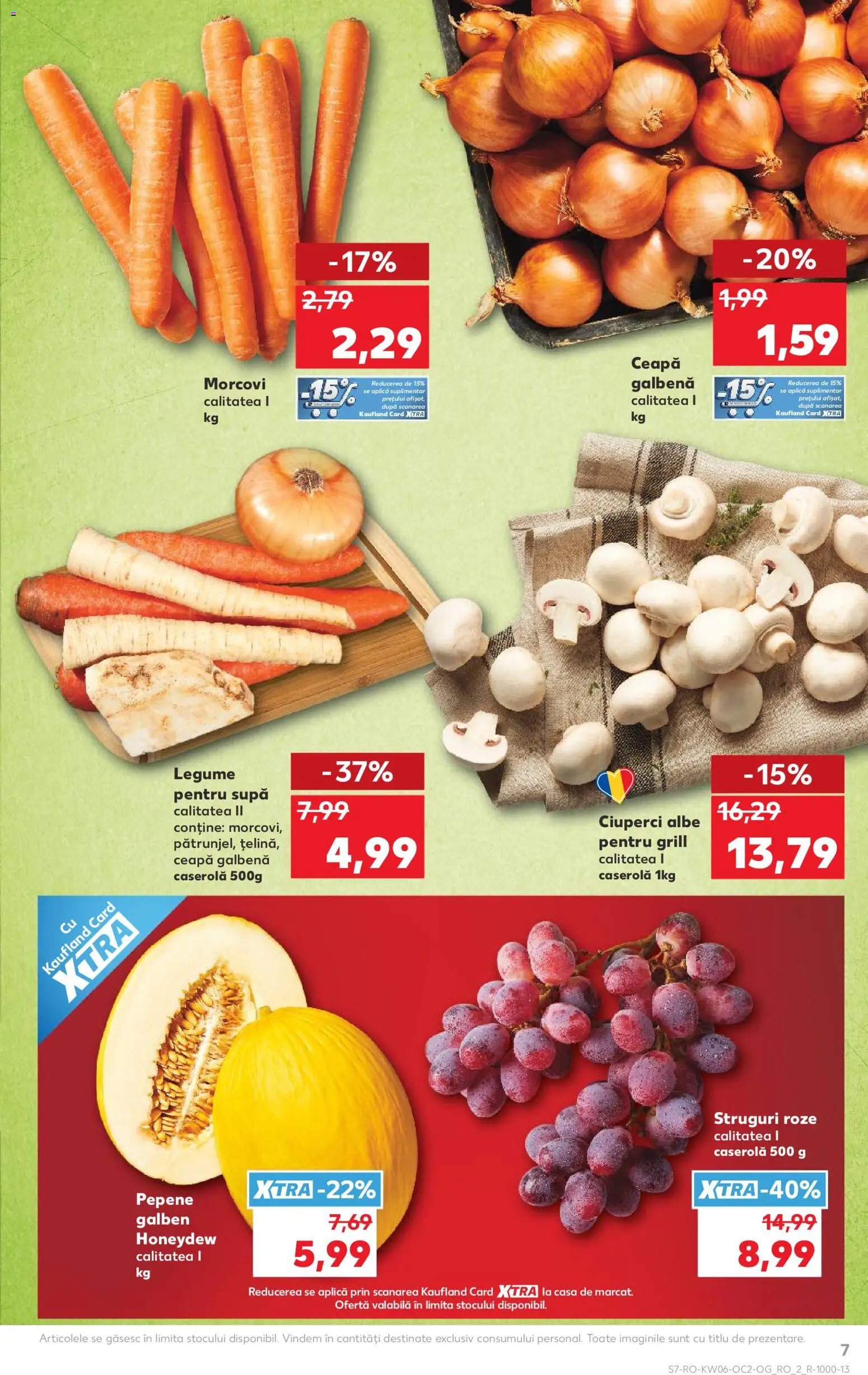 Catalog Kaufland 4 - 9 Februarie 2026 | Pagina 7 | Produse: Ciuperci, Morcovi, Ceapă, Legume